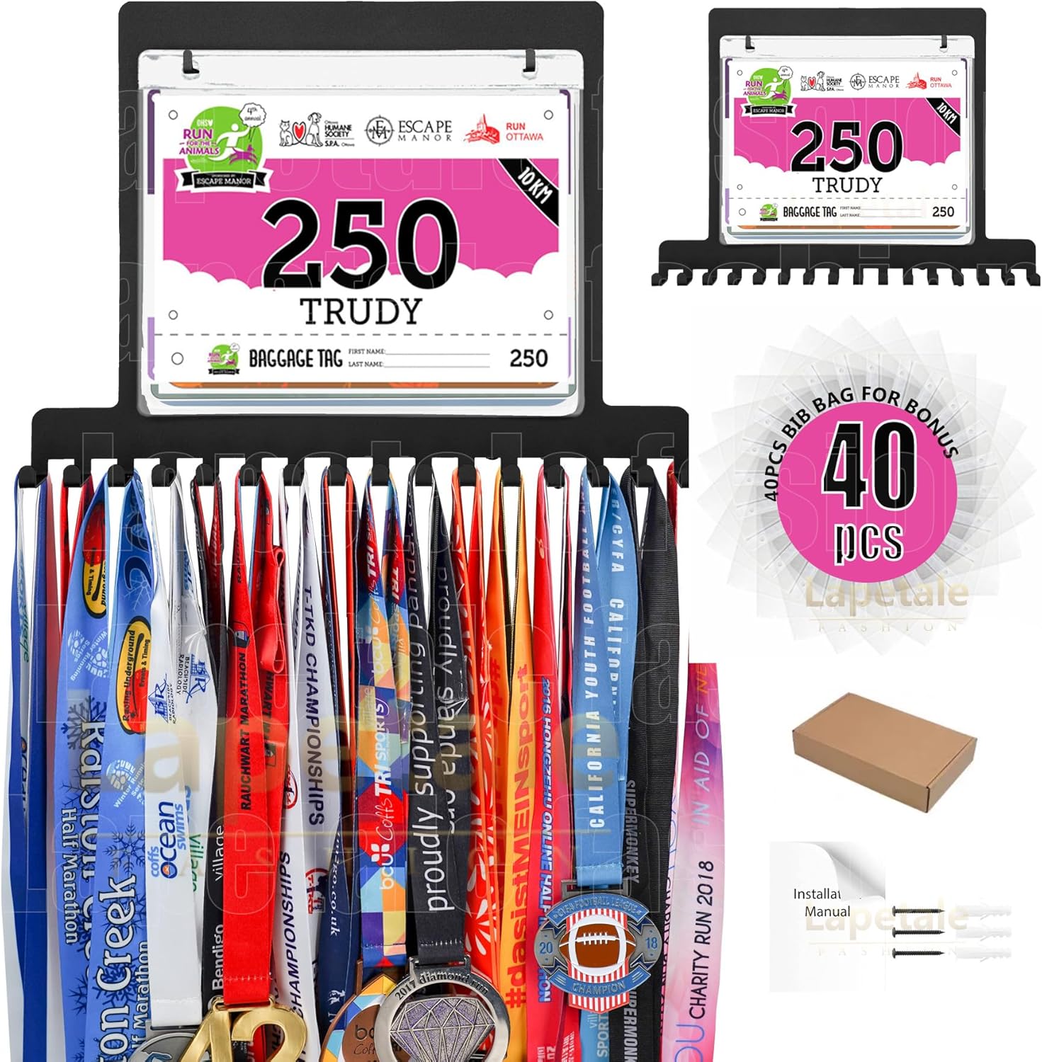 Race Medal Holder Wall Hanger for Medal Display