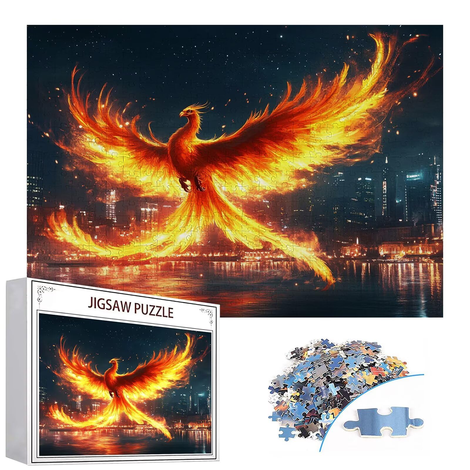 Puzzle 3000 elementów ptak puzzle dla dorosłych miasto 122 x 81 cm Unikalne rzemiosło klasyczne 3D drewniane układanki do rodzinnych gier aktywnych, układanka do samodzielnego wykonania nawet do