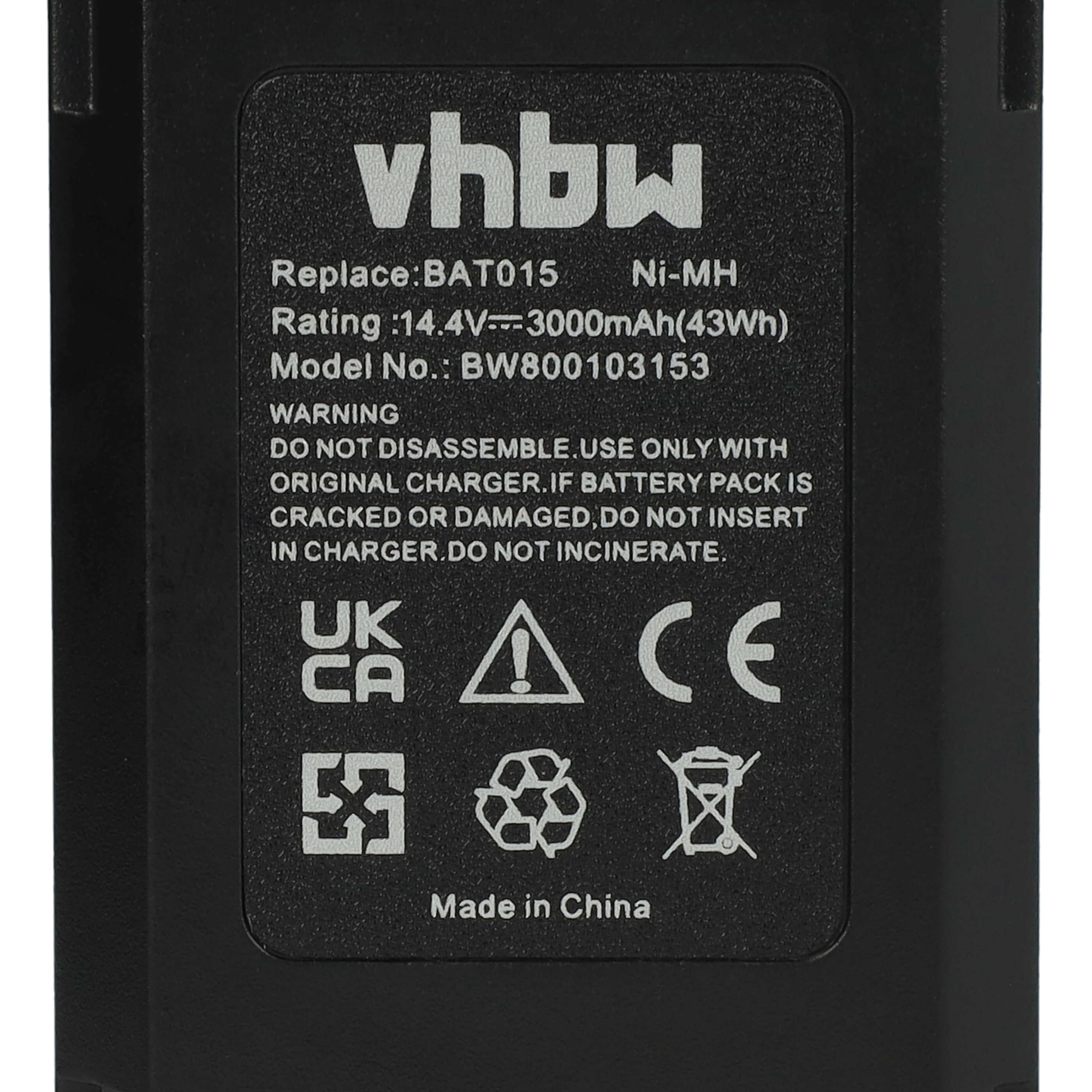 vhbw Batterie Remplacement pour Bosch 2 607 335 160