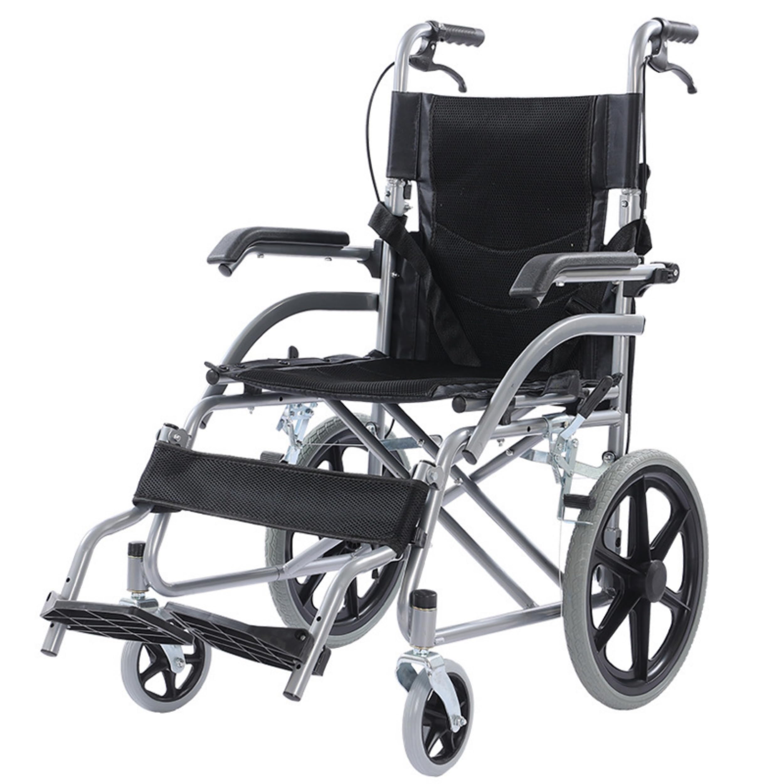 Wheelchairs for Adults18“ Width, Lightweight Foldable Medical Transport WheelchairElderly
