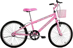 Bicicleta Infantil Feminina Aro 20 Melissa Rosa com Cesta - Dalannio Bike