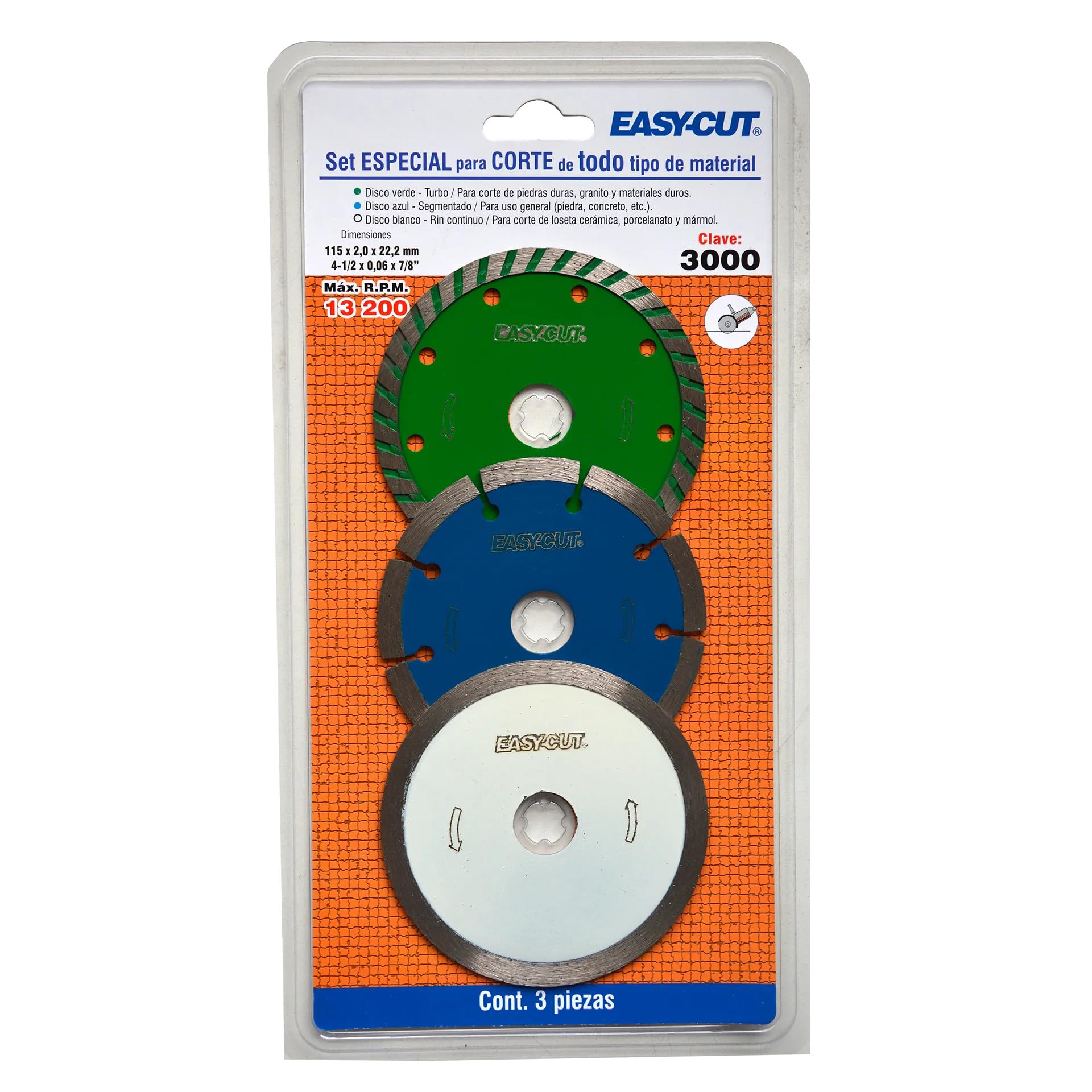 Austromex 3000 PAQ. 3 DISCS DIAMOND P/BUILDER
