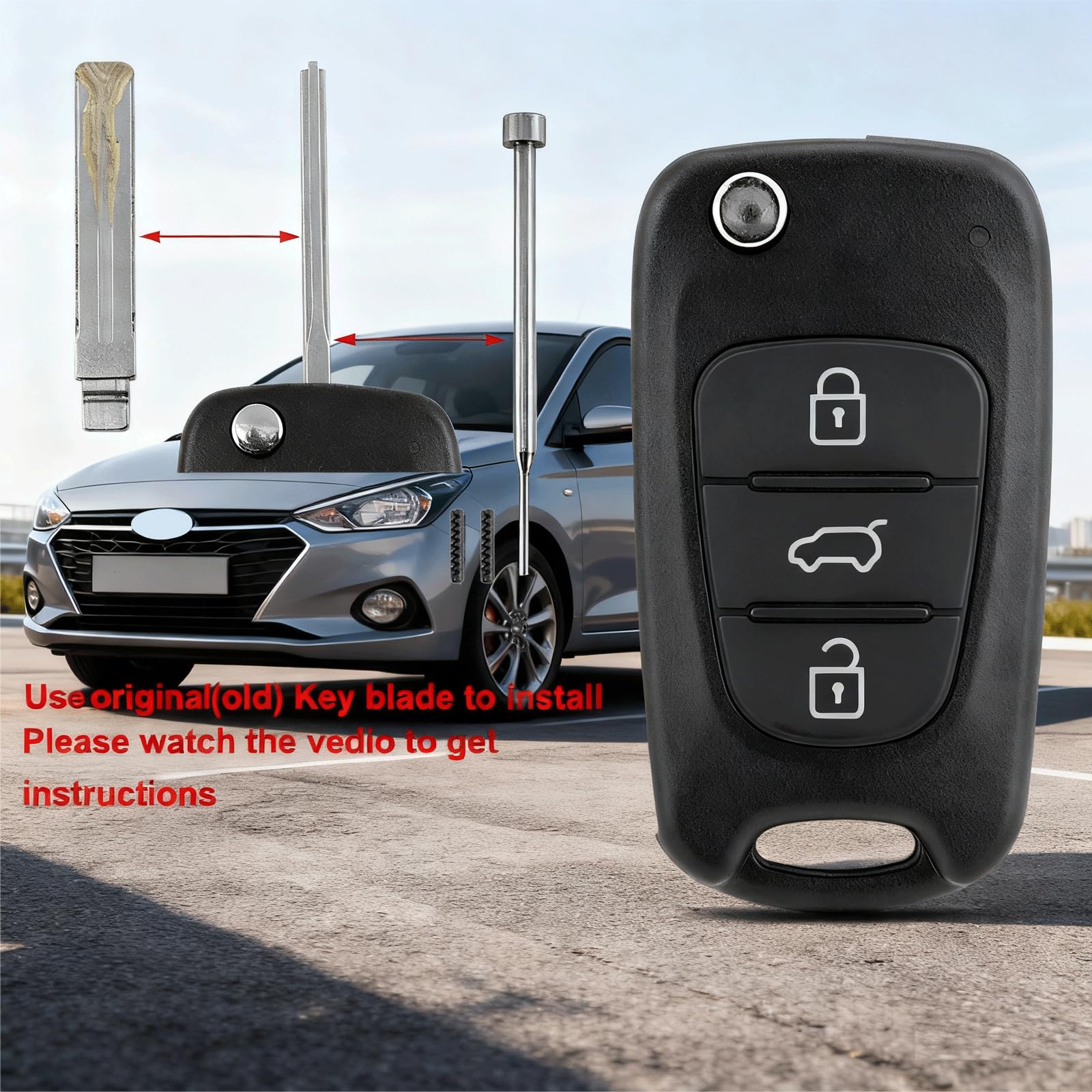 Autosleutelzakje Cover Smart Zinklegering Sleutel Case, Fit