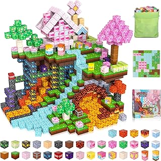 ACELIFE Magnetische Bausteine 200 Stück, Magnetspielzeug Kreatives STEM Magnetic Building Blocks Spielzeug Geschenke für Kinder Jungen und Mädchen 3 4 5 6 7 8 Jahren
