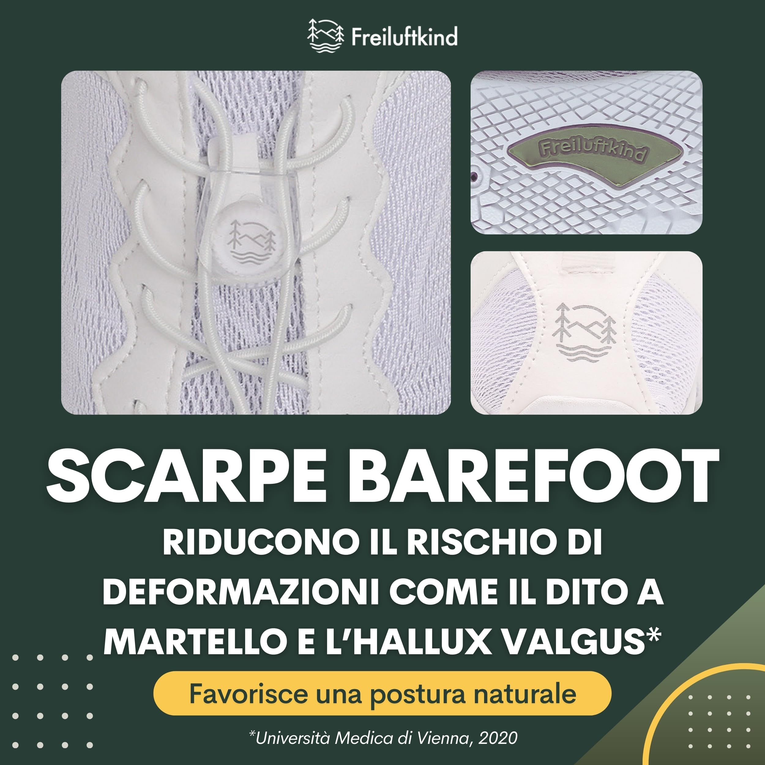 Freiluftkind Kokoda Barefoot Shoes Antiscivolo – Il Scarpe Barefoot Perfetto per la Tua Avventura – Scarpe Barefoot Uomo e Donna
