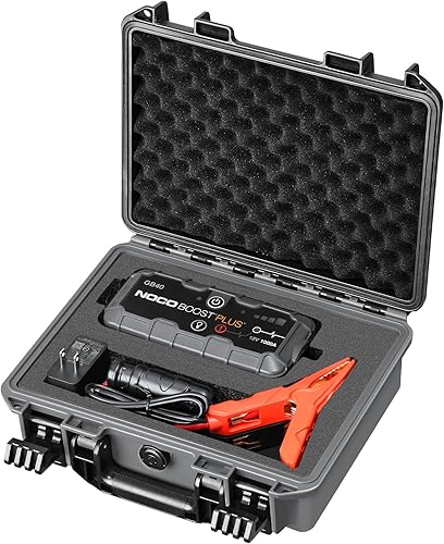 Miniatura 9 de Funda para NOCO Boost X GBX45 – Funda de transporte rígida impermeable con espuma precortada personalizada, caja de viaje protectora a prueba