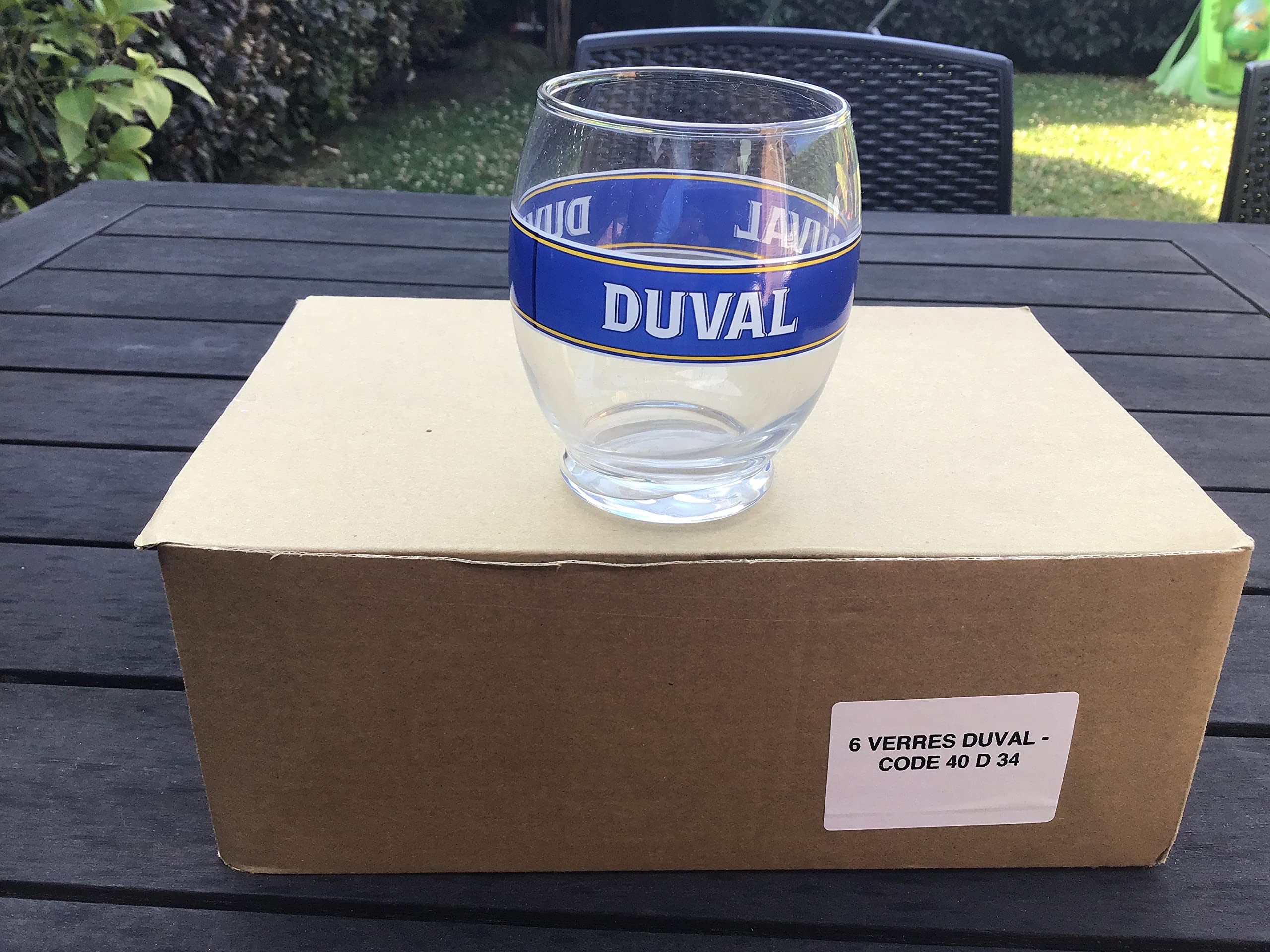 Duval Rare Lot DE 6 Verre A Pastis Neuf