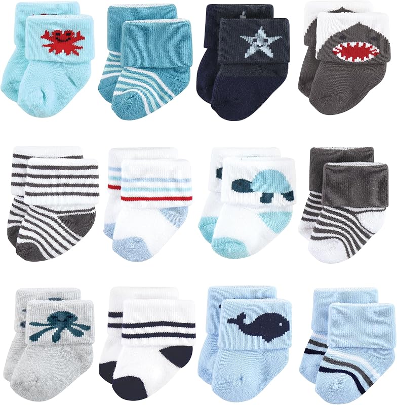 Pack de 12 medias de terry unisex unisex básicos