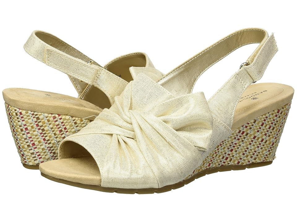 

Bandolino Gayla (Gold Metallic Coated Linen) Women's Shoes