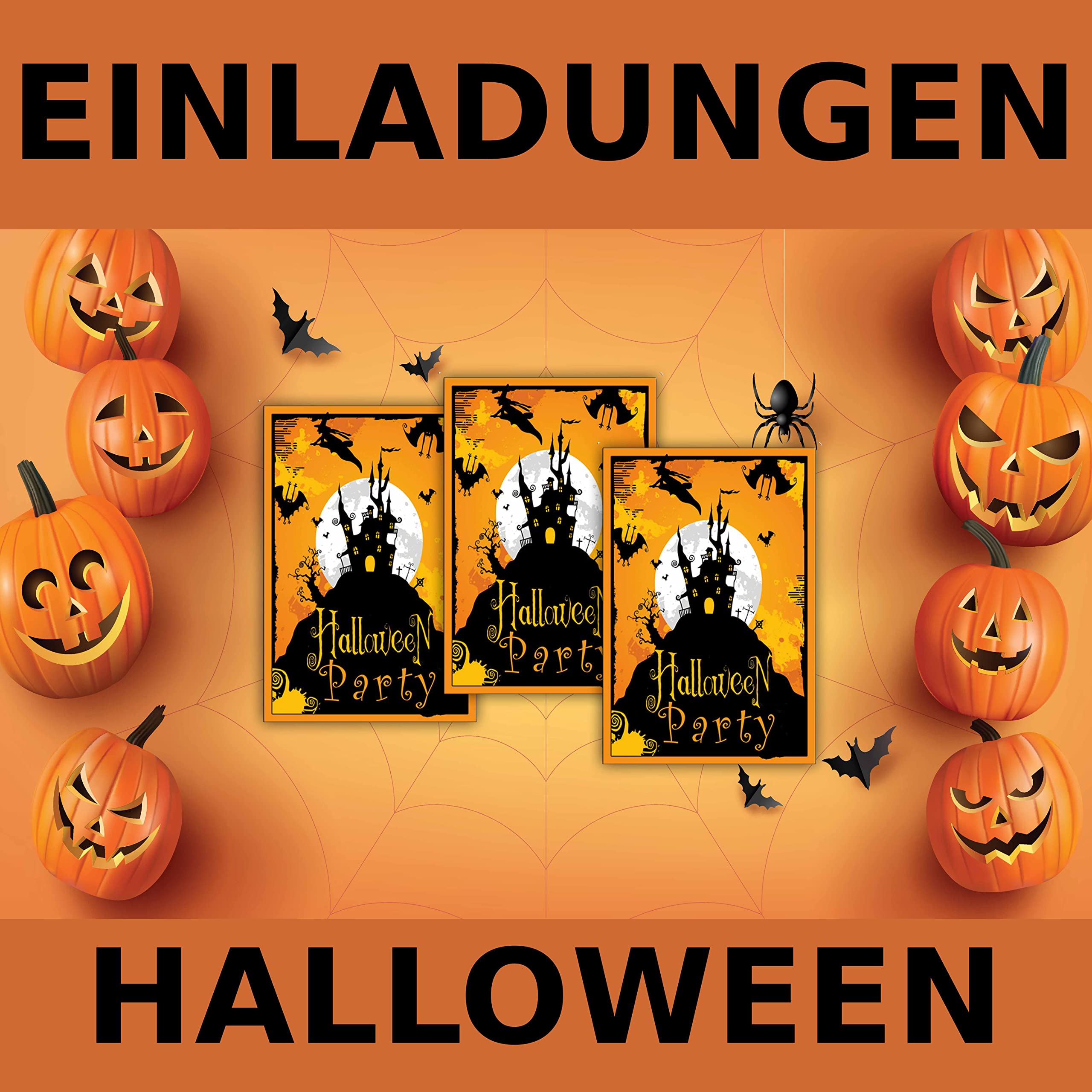 Tarjetas De Felicitación De Halloween Con Temática De Terror - Tarjetas En Blanco Por Dentro, Con Sobre Perlado, Ideales Para Cumpleaños Y Ocasiones Especiales