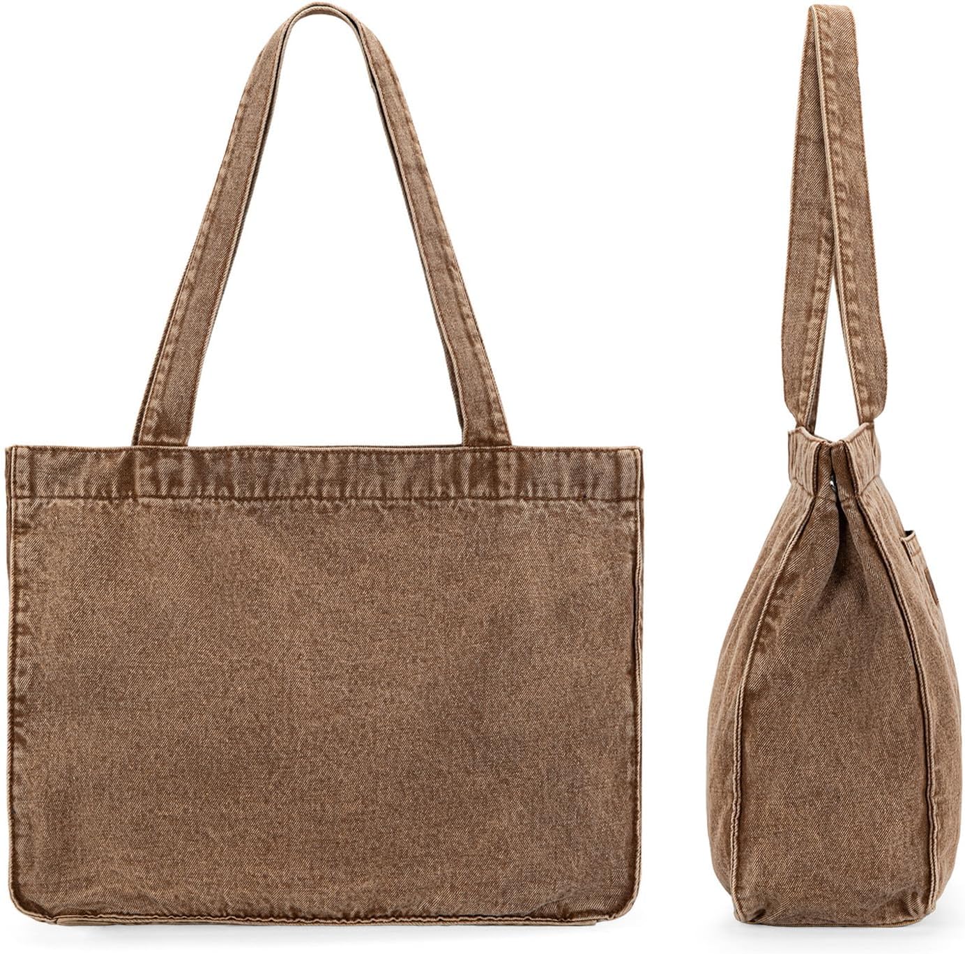 Montana West Wrangler Denim Tote Bag for Women Purses for Work Travel Everyday
