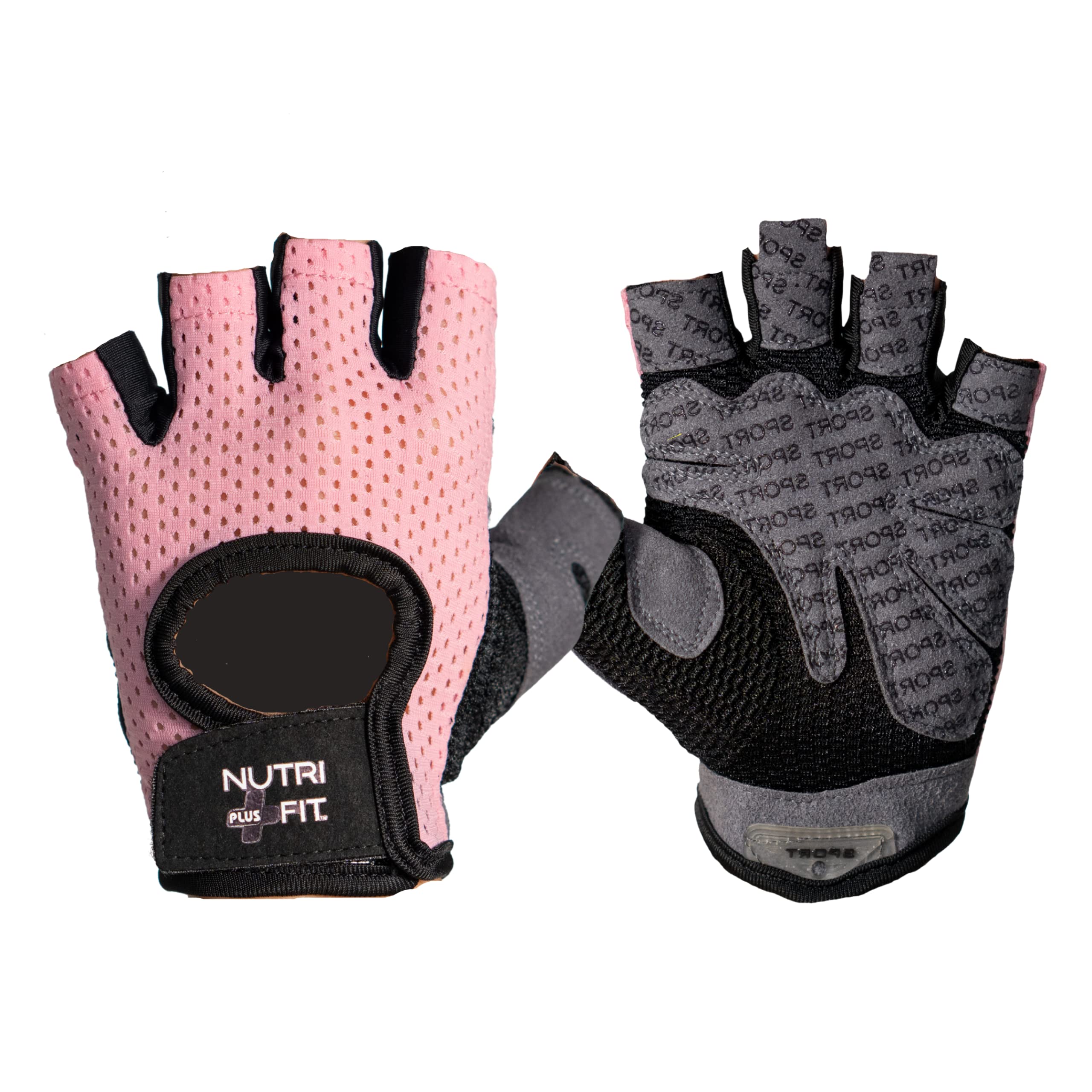 Nutri Fit Plus Unisex Workout Gloves for Weight Lifting-Gym Exercise-Cycling-Full Palm Protection-Extra Grip for Men and Women