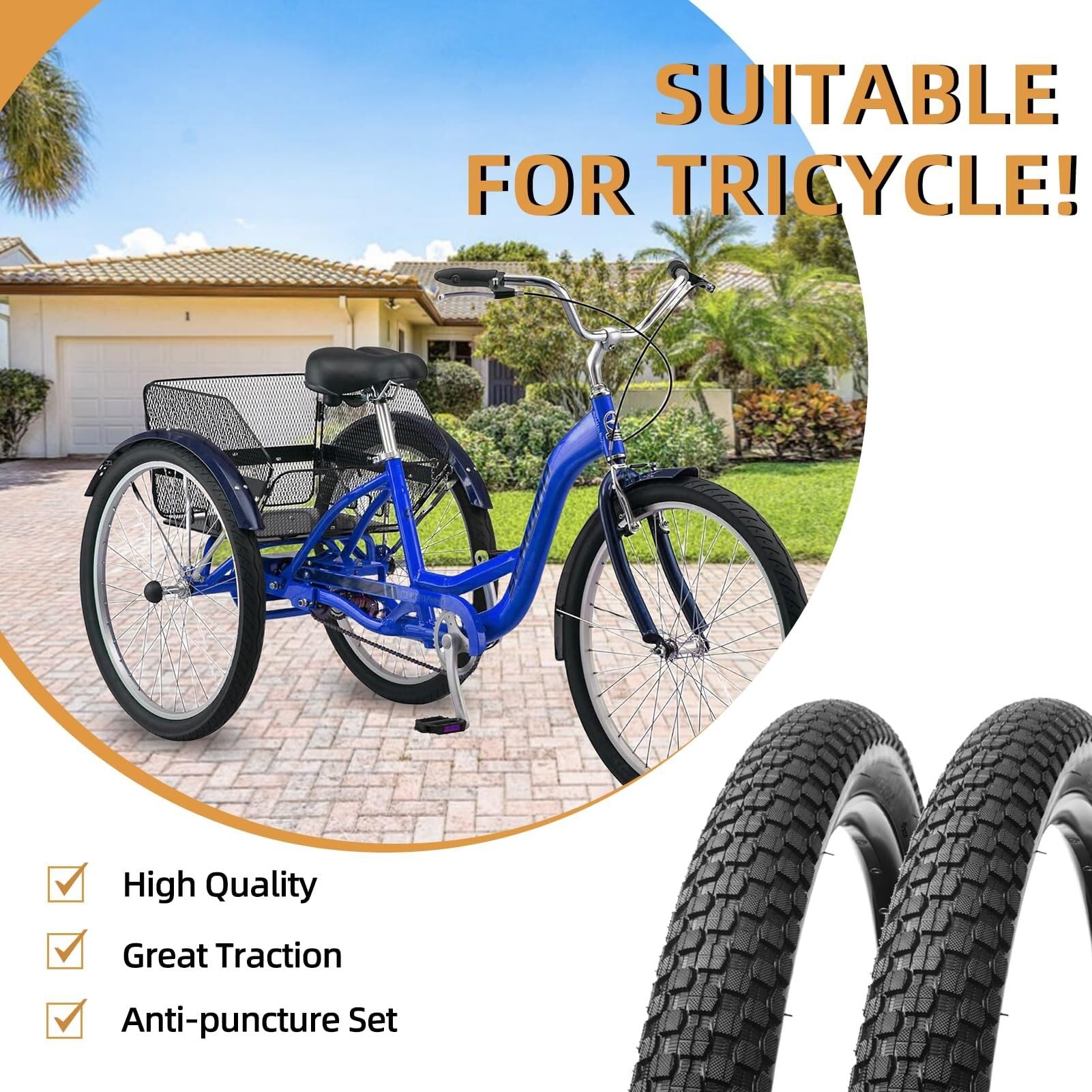 2PCS 20 * 1,75/1,95/2,125/2,35 Opona Do Roweru BMX I Zestaw Rur 20 * 1,75/1,95/2,125/2,35 Szerokie Obręcze Do Roweru Mountain Beach Cruiser Lub Rower Terenowy
