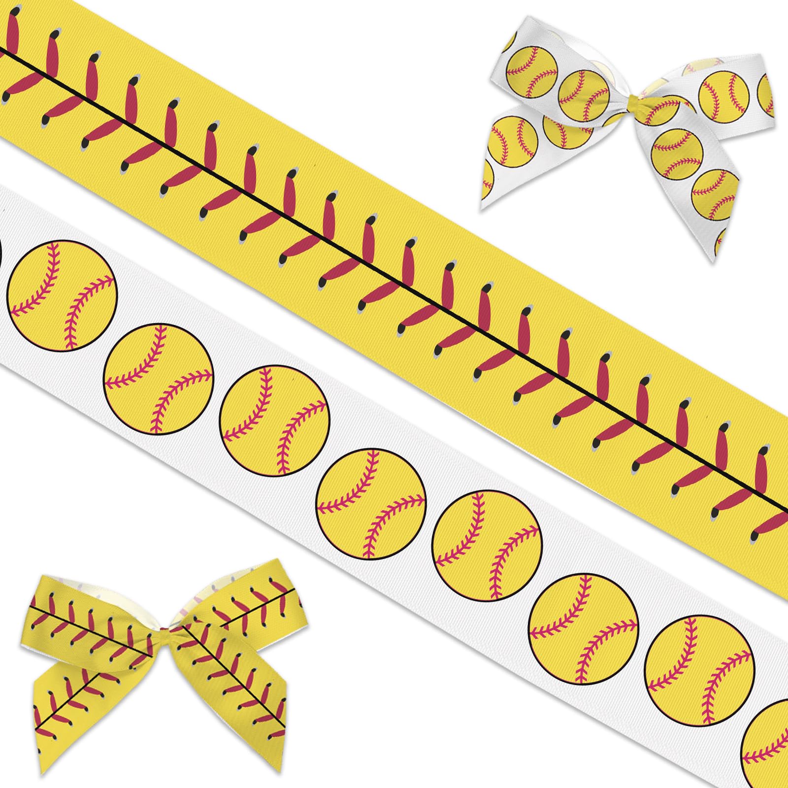 Snapklik.com : 2 PCS Baseball Ribbons For Crafting, 4/5