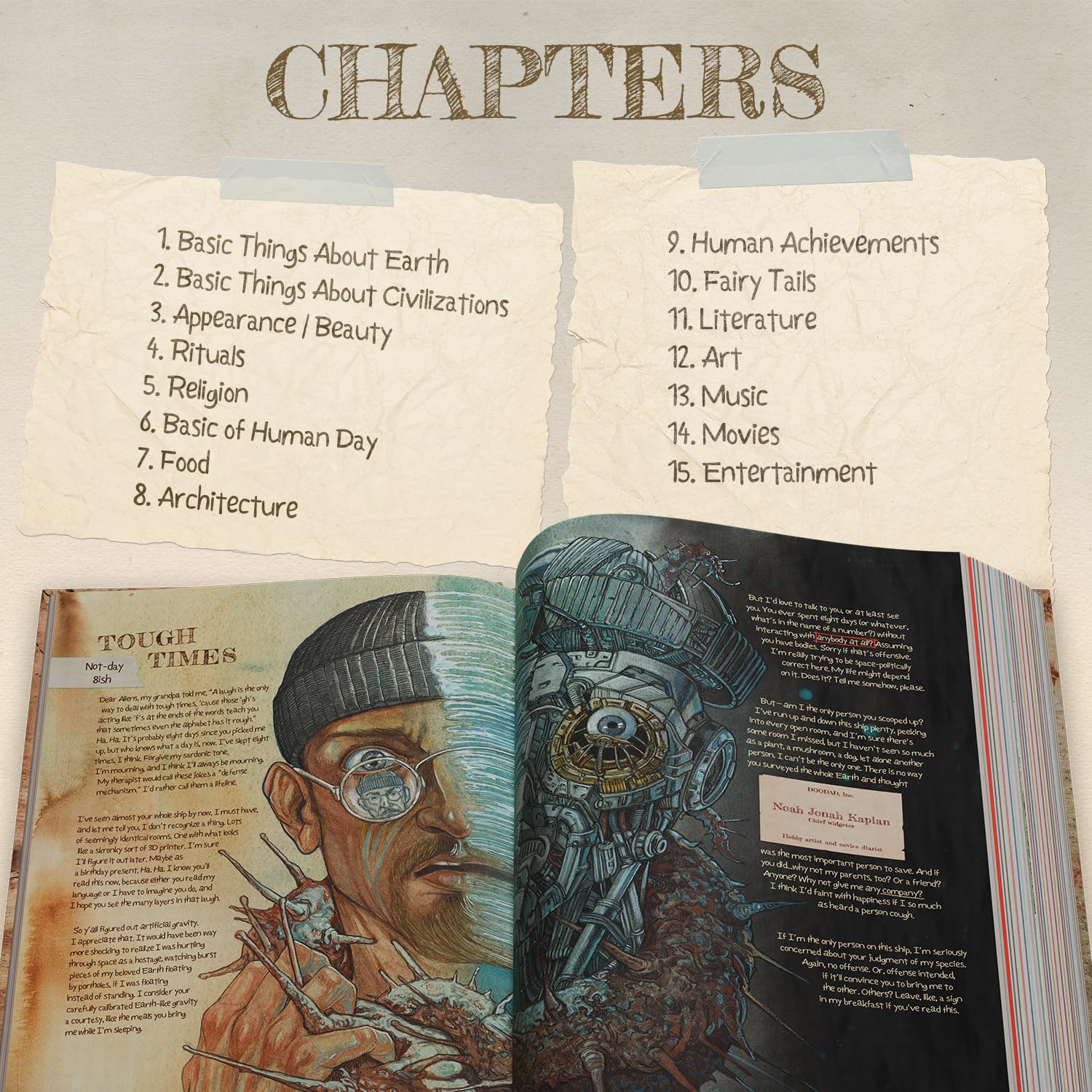 The Last Book. The Diary of The Last Earthling - The Ultimate Collection of Cultural Artifacts - Diary & Encyclopedia with 380 Pages of Detailed Illustrations - Dystopian & Post Apocalyptic Fiction