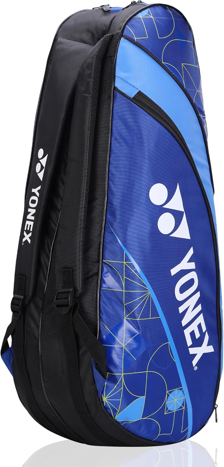 YONEX Badminton Racquet Bag ACE2 1726 |BT6 |ACE2 Series |Thermal Lining Compartment |Eronomic STRPS |Available as Backpack|Hand Carry |Accessories & 6 Racquet Comaprtment |Wide Shoe Packet