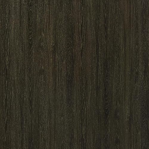 Miniatura 1 de TOTIO Papel tapiz de grano de madera extra ancho de 31.5 x 315 pulgadas, color marrón chocolate, textura de nogal oscuro, papel de contacto, diseño