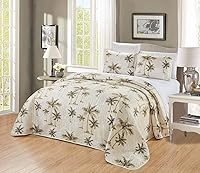 Vista 2 de GrandLinen - Juego de funda de edredón con estampado fino