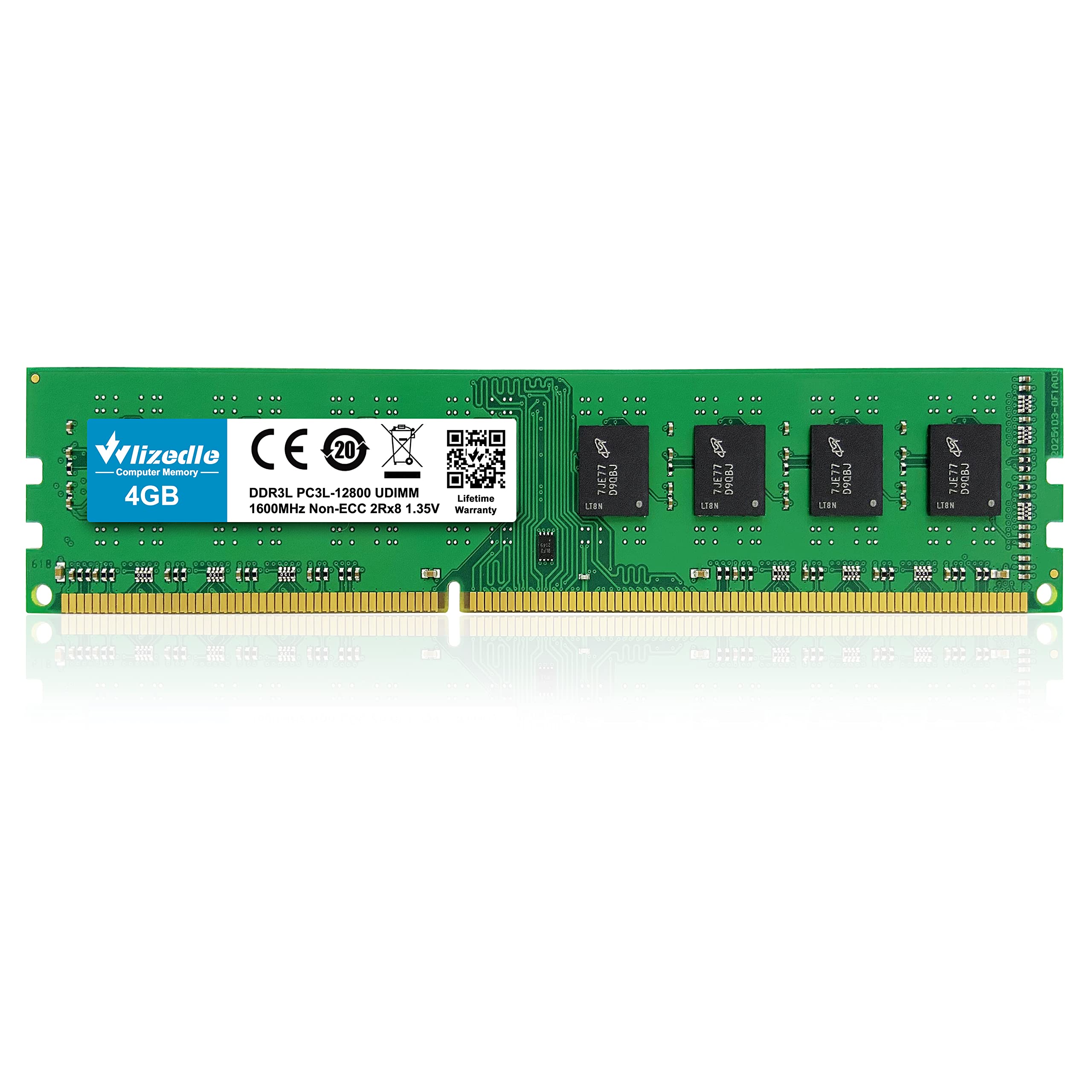 Wlizedle 16GB Kit (2x8GB) DDR4 Memoria RAM 2666MHz CL19 UDIMM, Memória de Computador PC4-21300 288-Pin 1,2V Non-ECC Módulo de RAM Upgrade para Ordenador de Sobremesa(Negro) — view 22