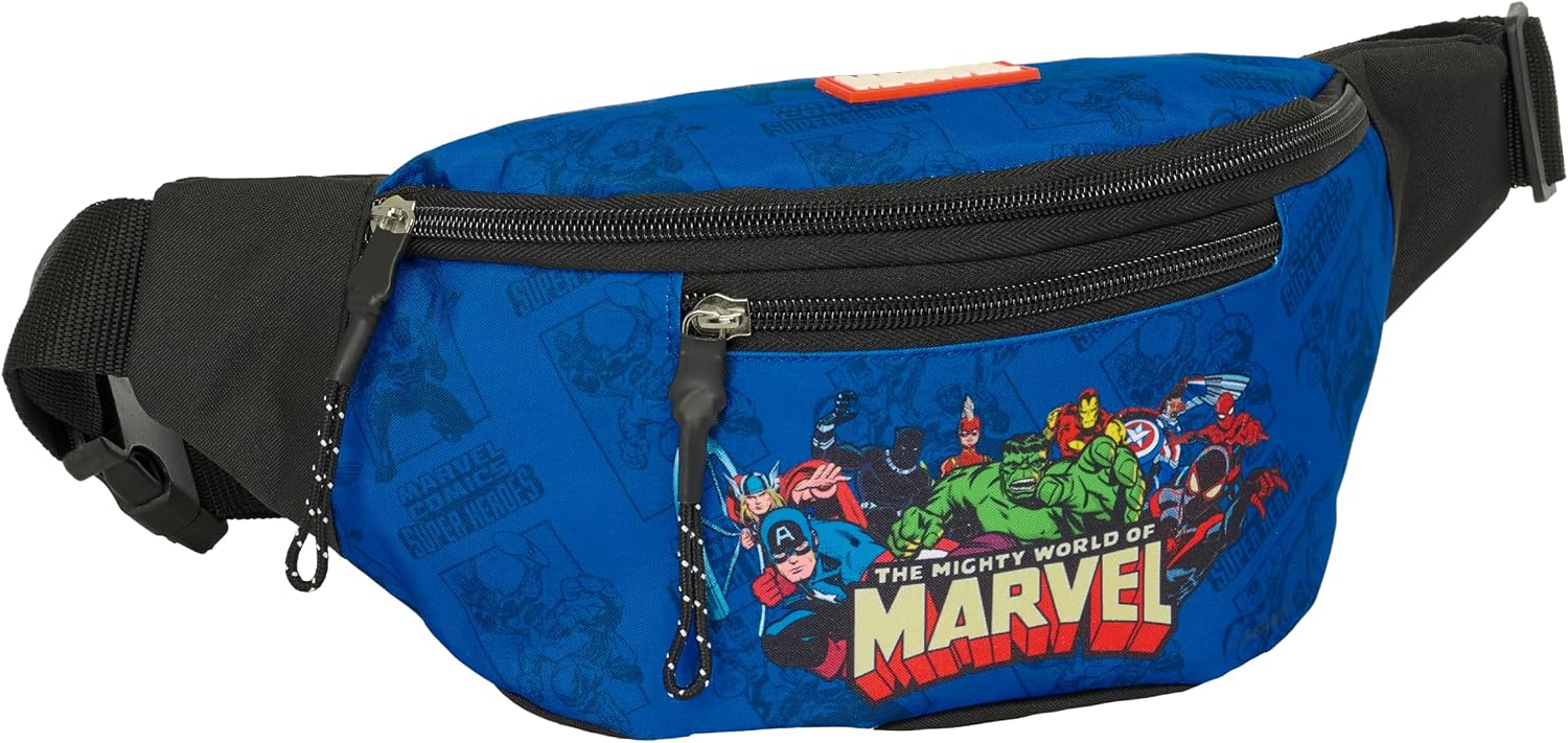 EL Niño Navy Belt Bag with Outer Pocket, Ideal for Teenagers and Children of Different Ages Comfortable and Versatile, Quality and Resilience, 23 x 9 x 12 cm