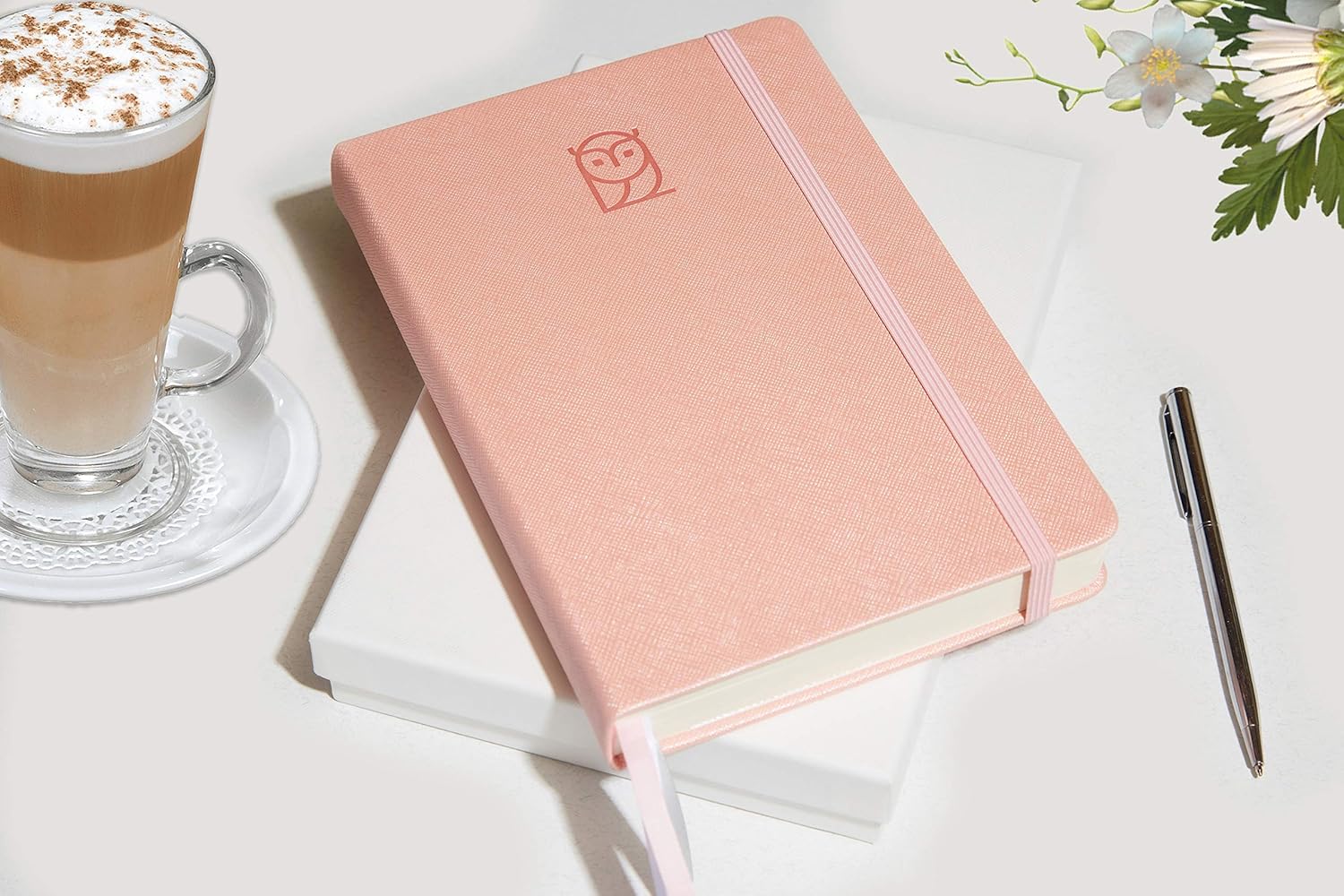 Wyze Planner Undated Daily Planner – 6-Month A5 Productivity Organizer with Full Page Per Day, Hourly Schedule, Goal Setting, Habit Tracker, Weekly & Monthly Pages – Hardcover Time Management Notebook (Pink)