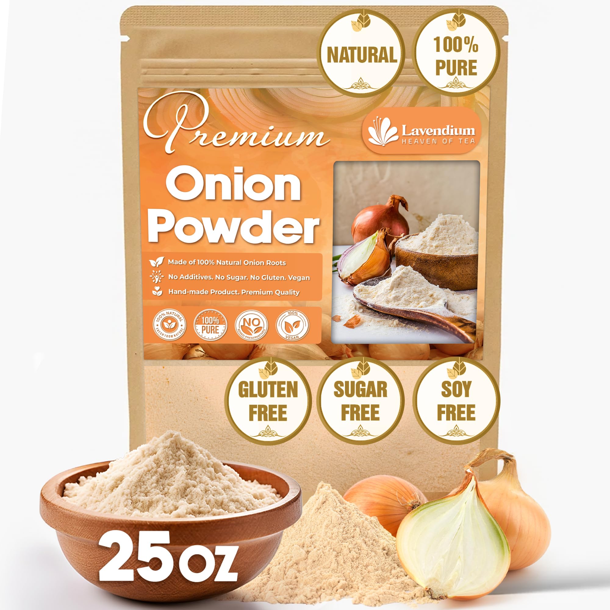 Amazon.com : Lavendium, Premium 25oz Onion Powder, 100% Natural