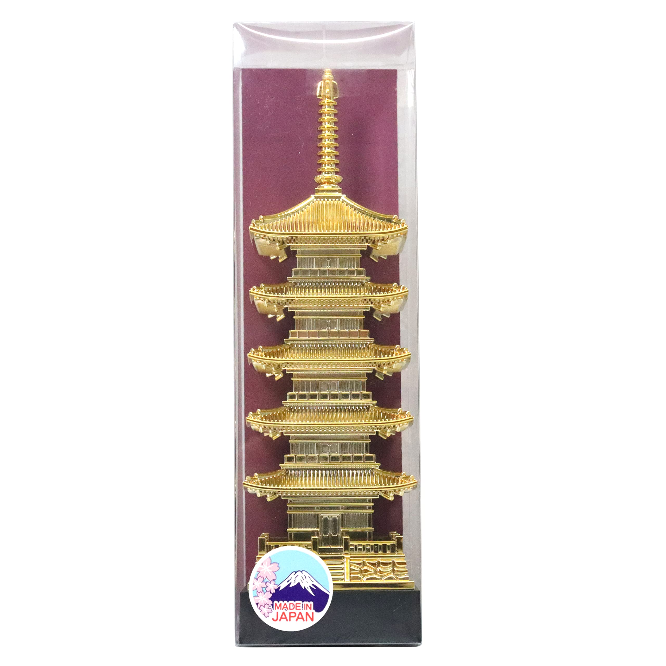 Amazon.co.jp: 日本製 五重塔 フィギア(紫)全長17cm : ホーム＆キッチン