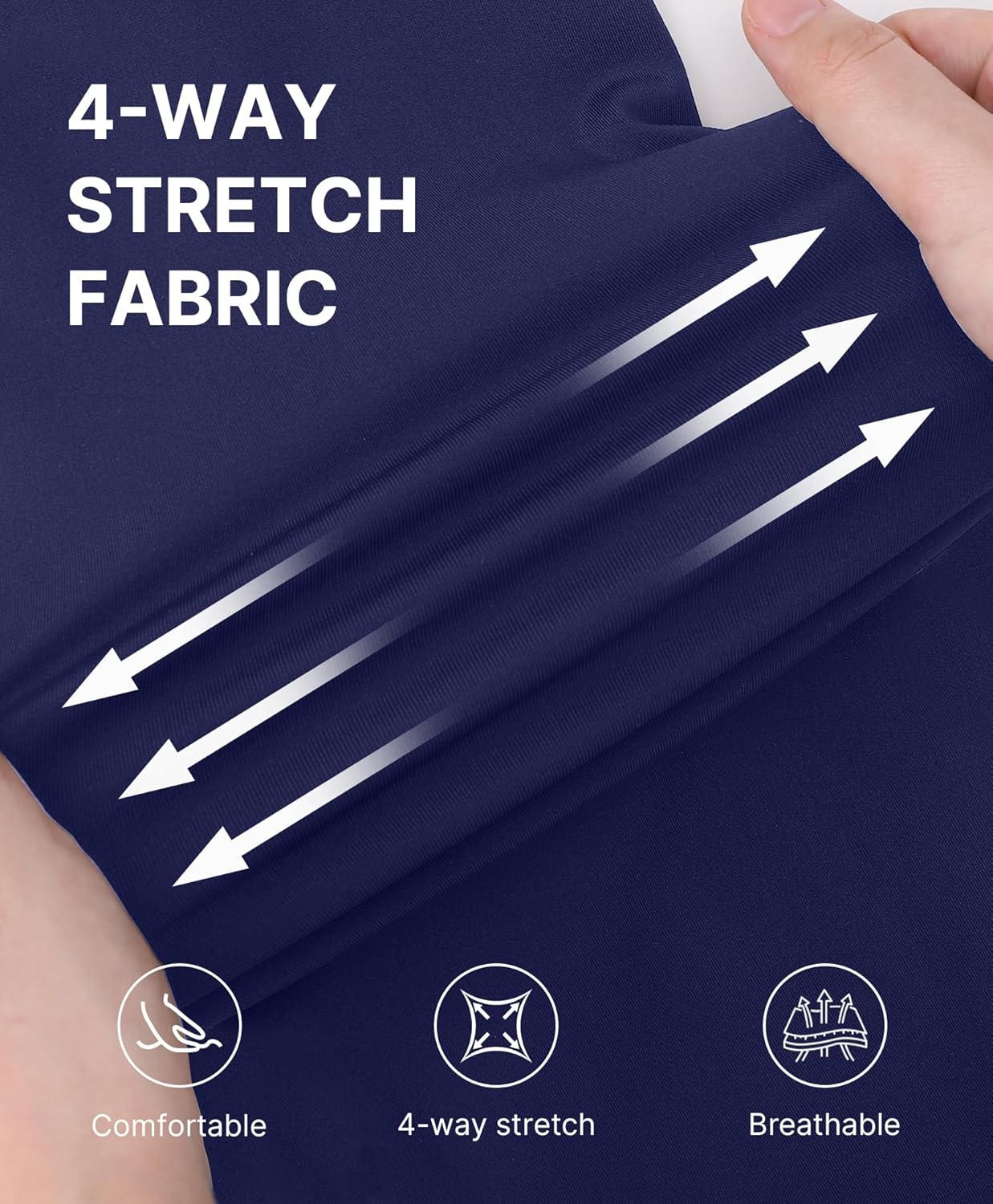 SHAPELLX Leggings for Women Tummy Control High Waisted Shapewear Leggings Non-See-Through Workout Compression Pants - Image 5