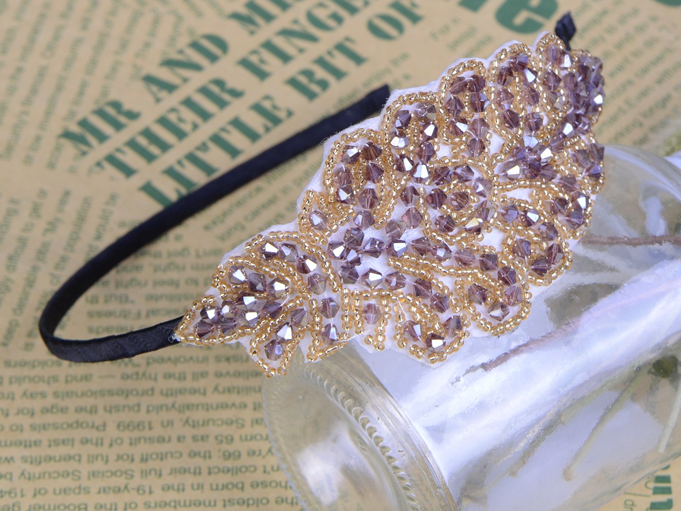 Amazon.com : Alilang Womens Vintage 1920s Hand-Beads Retro  display picture 1