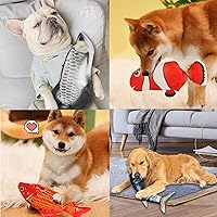 Vista 6 de Flopping Fish - Juguete eléctrico para perros y gatos, juguetes interactivos para mascotas para ejercicio de perros, reduciendo el estrés para gatos