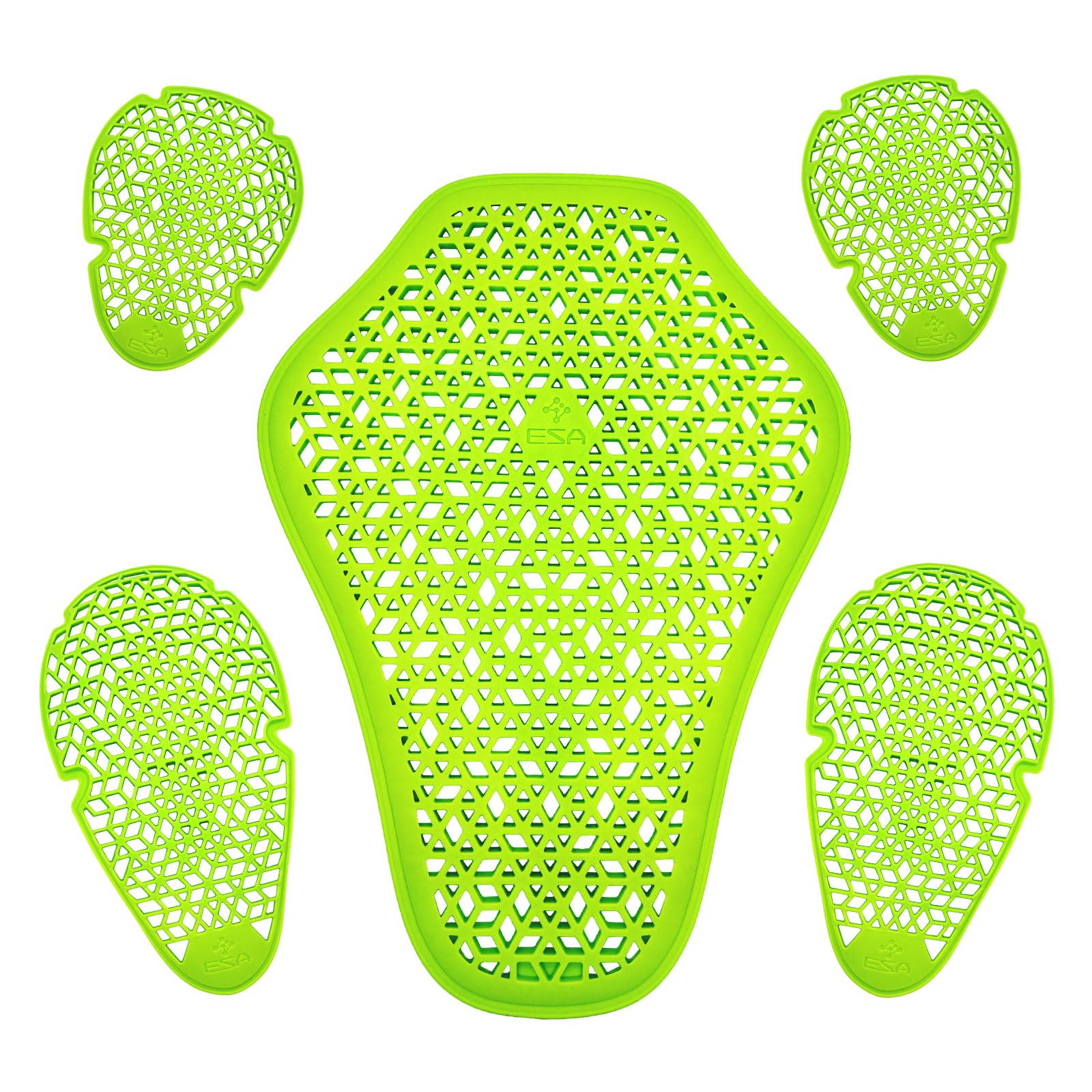 CE Level 1 Back Armor Protector Protection Pad, CE Level 2 Elbow and Shoulder Certified Armor Pads Set Inserts for Motorcycle Jackets