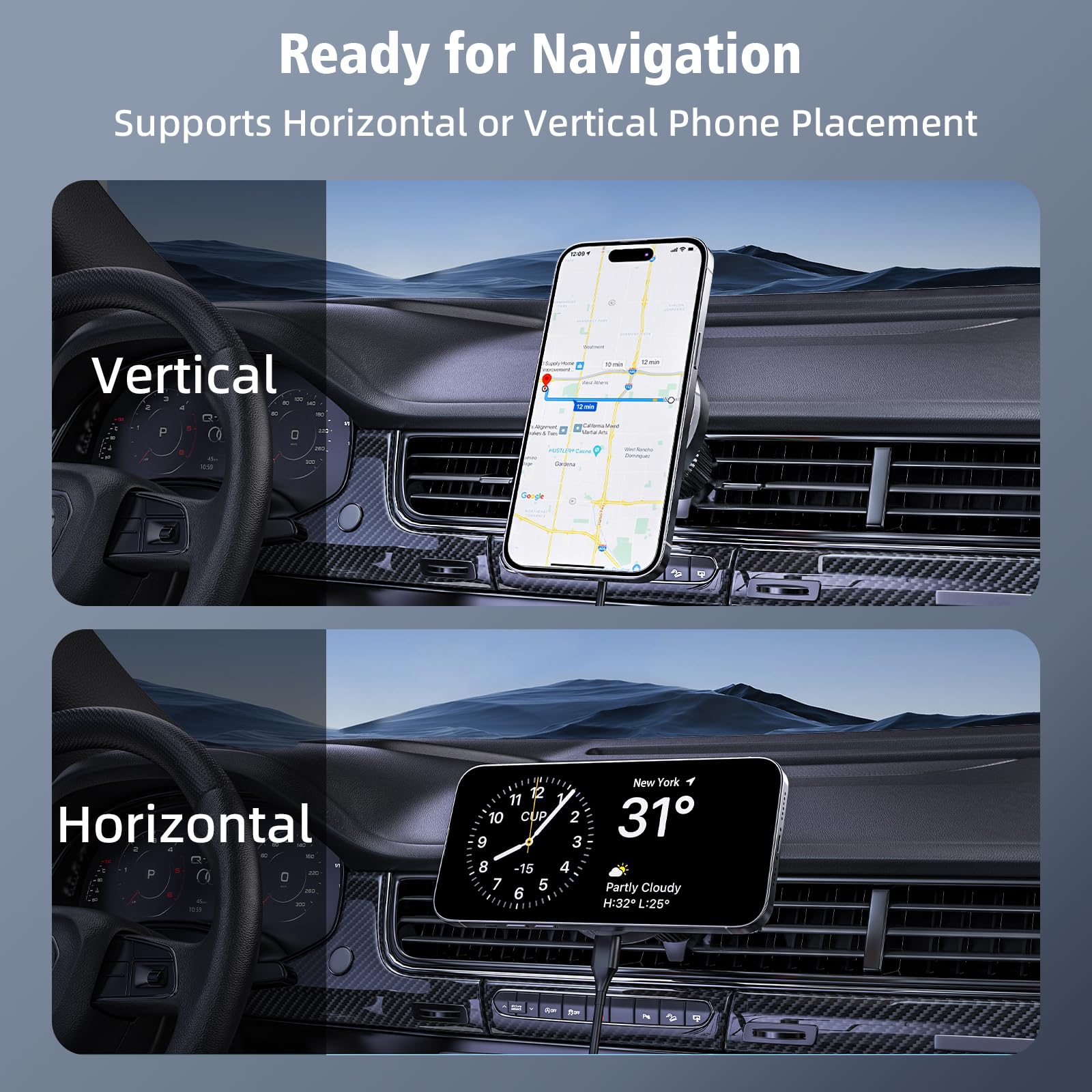 Caricatore Wireless Per Auto Magnetico Macsafe Per IPhone - Foto 4