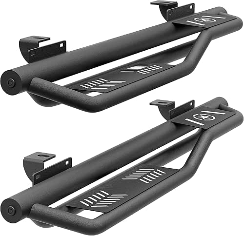 for Bronco Two Stairs Design Running Boards Side Steps Compatible