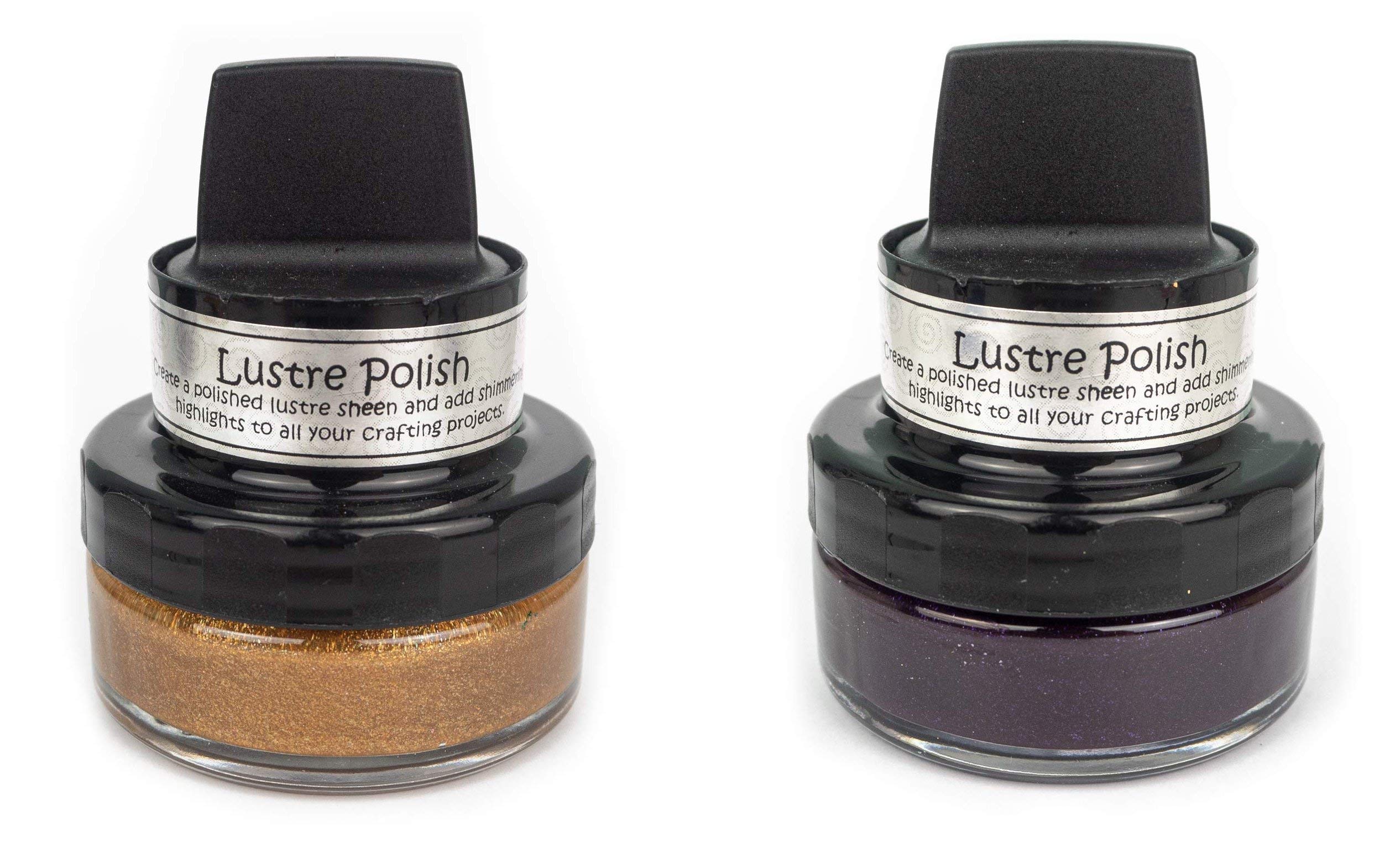 Cosmic Shimmer Lustre Glistening Gold and Plumtatsic Purple