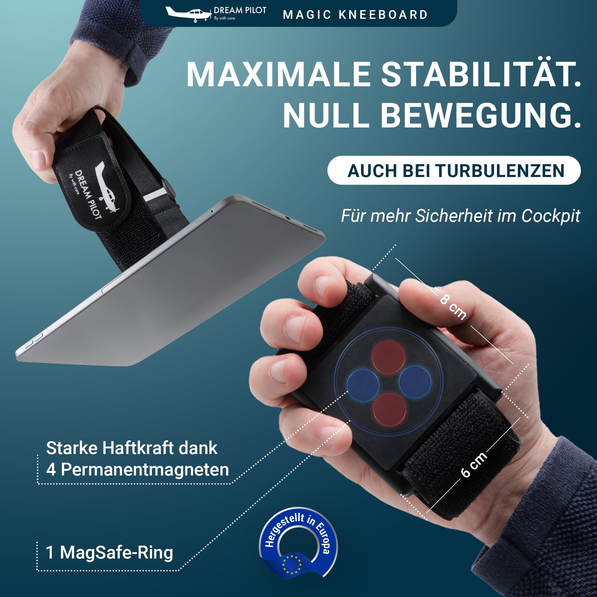 Dream Pilot Universal Piloten Kniebrett für iPhone, iPad, Android Telefone und Tablets