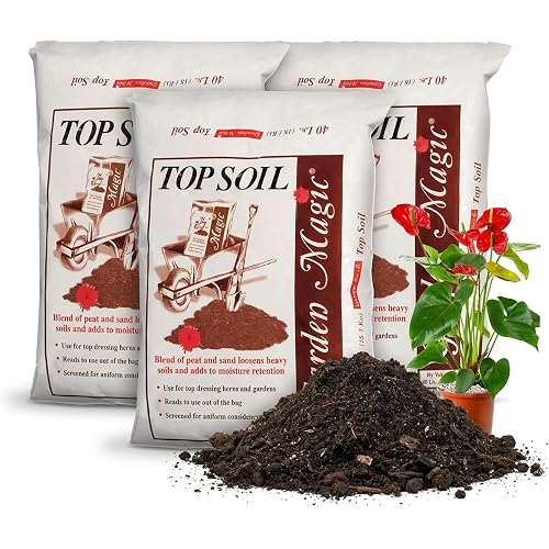 Michigan Peat Garden Magic Organic Potting Topsoil Mix, 40 lb, 3-Pack