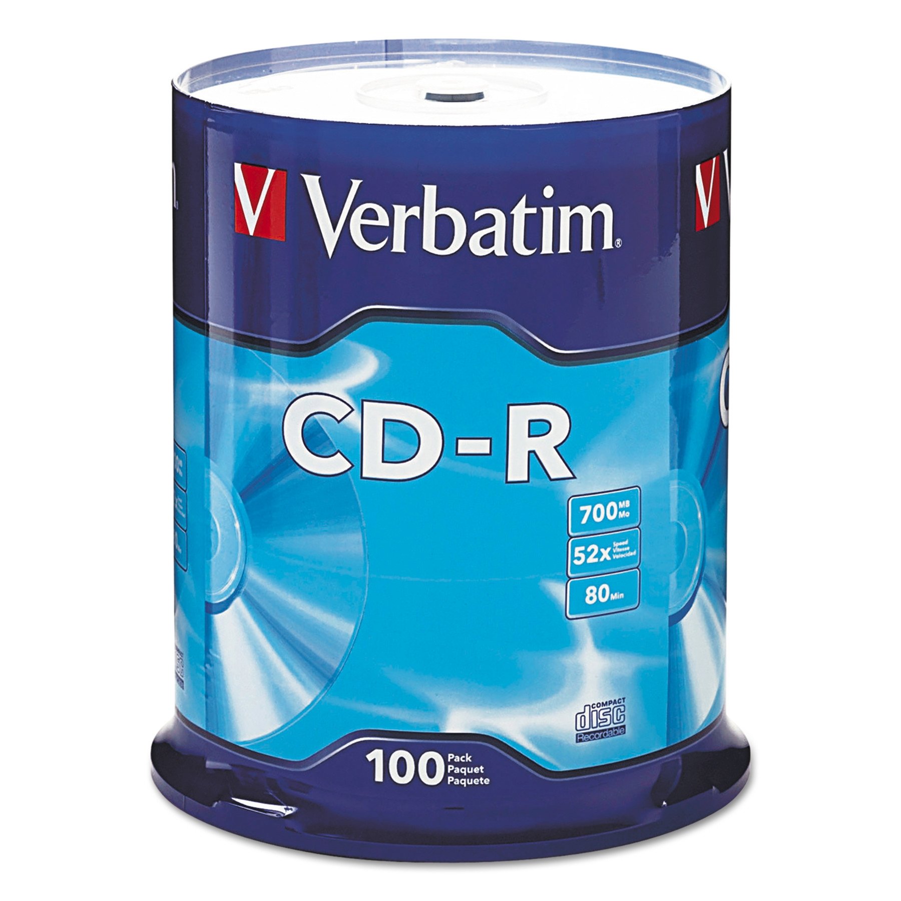 Amazon.com: Verbatim CD-R 700MB 52X Shiny Silver Silk Screen