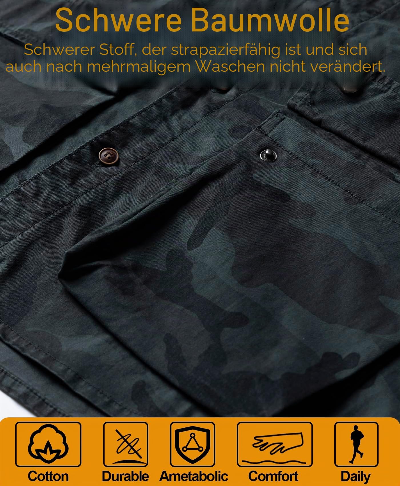 Herren Outdoor Tactical Hemd Langarm Weinlese Armee Hemd Dick Baumwolle Freizeithemd Funktionshemd Arbeitsshirt für Männer