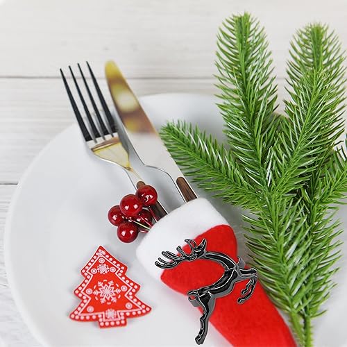 Miniatura 3 de Juego de 8 servilleteros de vacaciones para boda, día de San Valentín, cenas de Pascua, fiestas, uso diario, hogar, decoración de mesa, accesorio