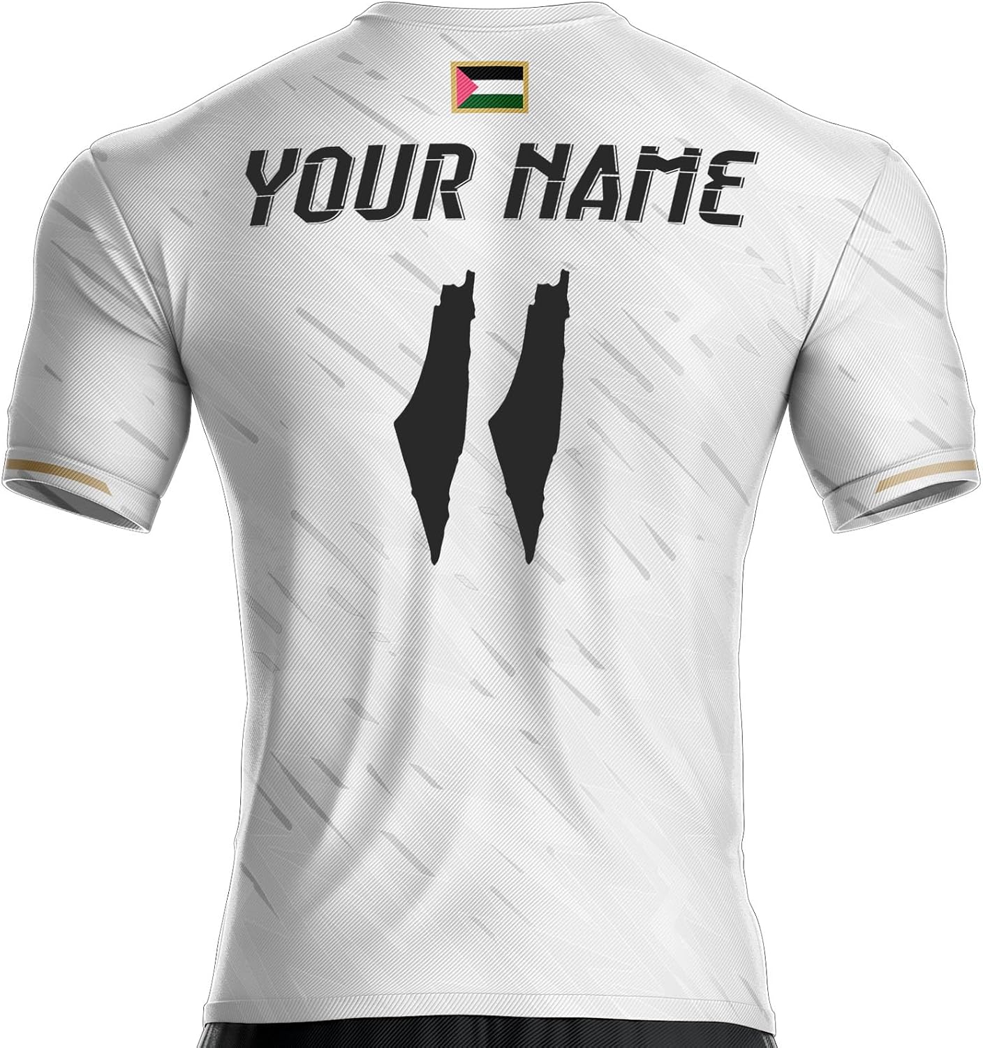 Palestine Football Jersey PS-634 Palestinian Flag