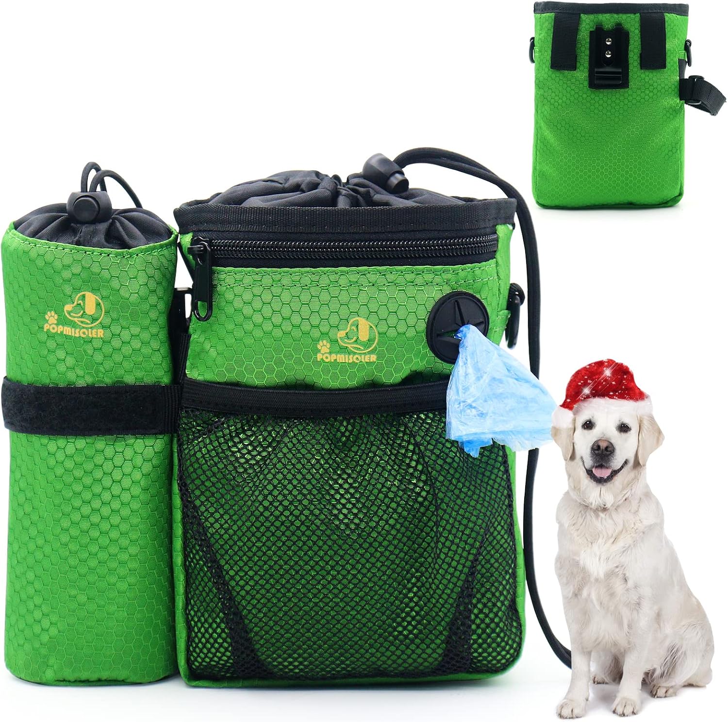 POPMISOLER Dog Treat Bag Dog Training Treat Pouch for Dog Walking