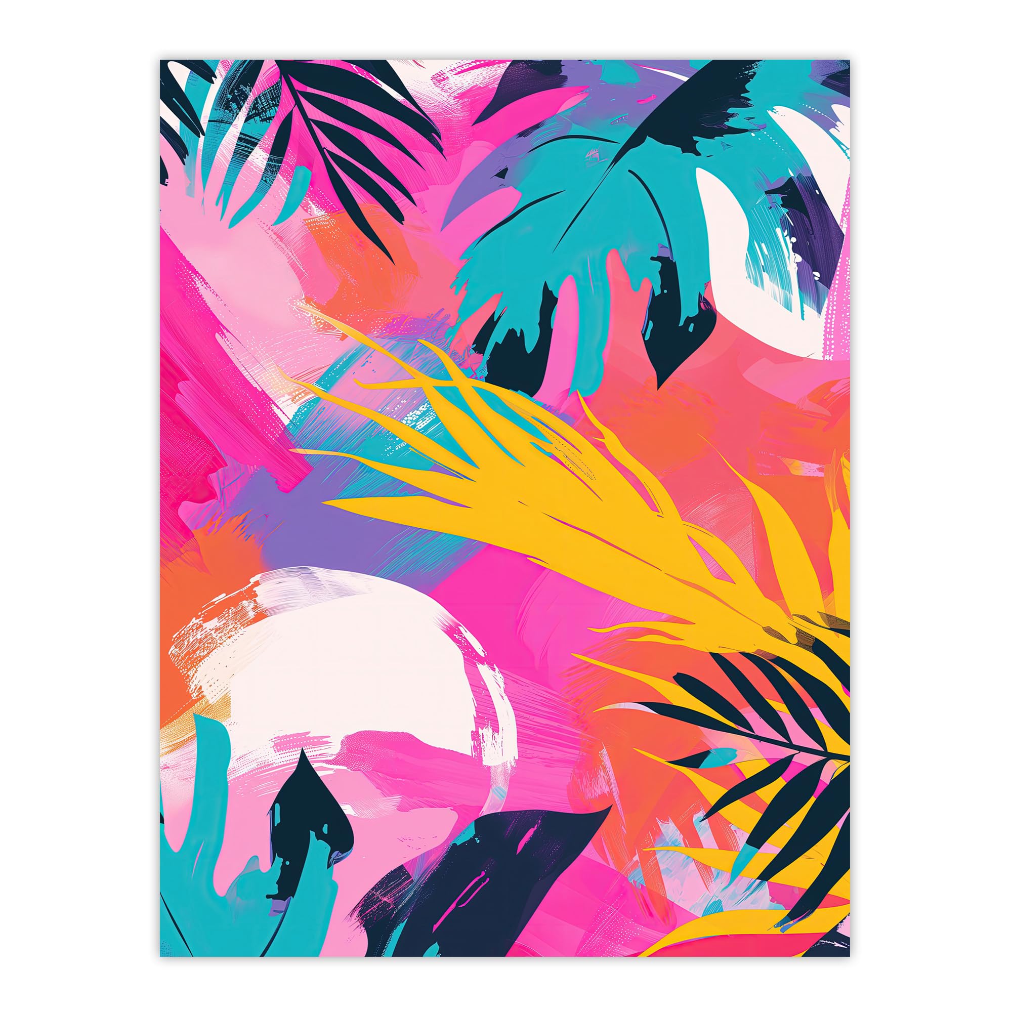 Artery8 Abstract Leaves Poster Print W24 inch x H32 inch