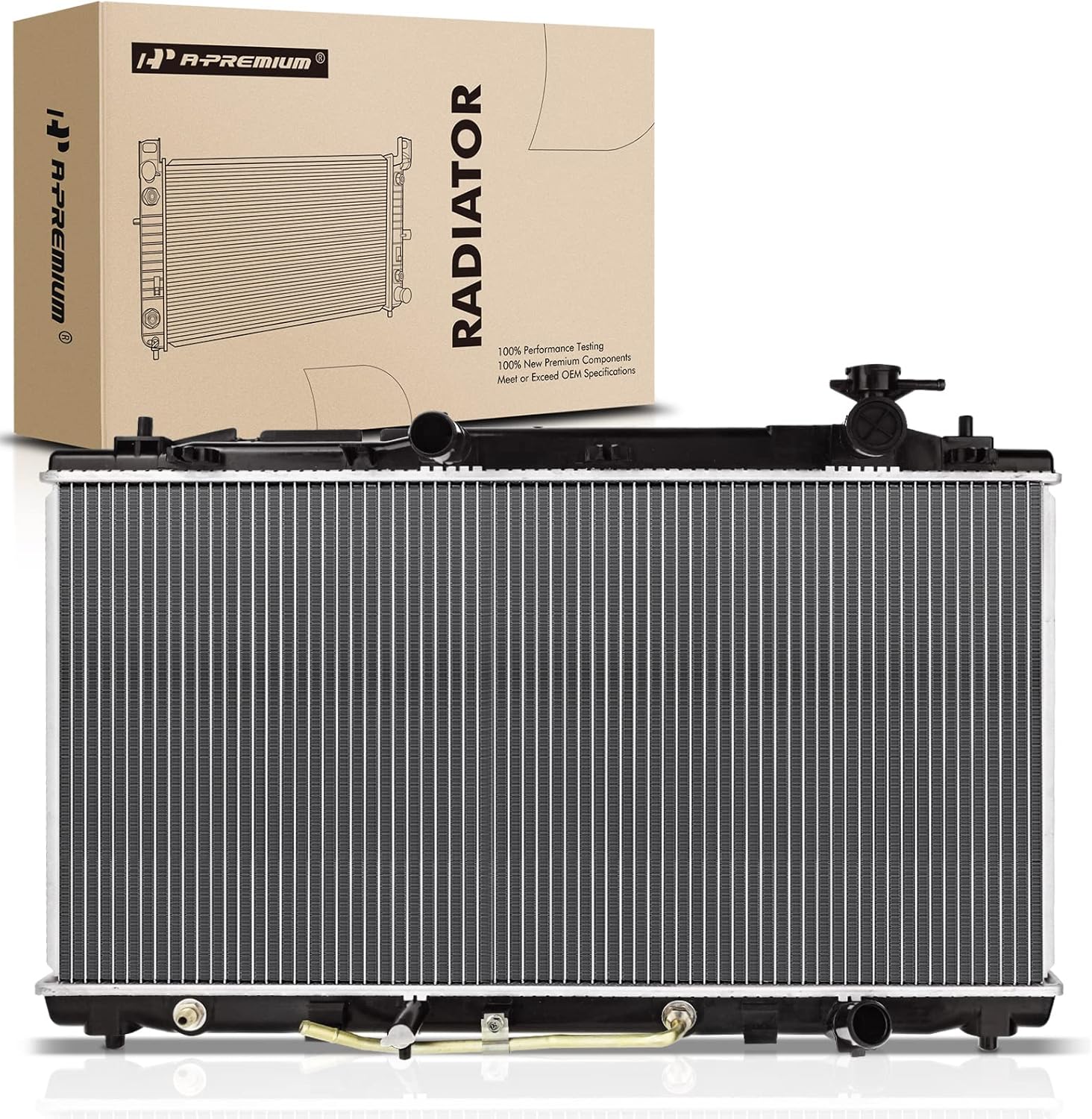 A-Premium Engine Coolant Radiator with Transmission Oil Cooler Compatible with Toyota Camry 2007-2011, Avalon 2005-2012, Venza 2009-2016 & Lexus ES350 2007-2012 V6 3.5L