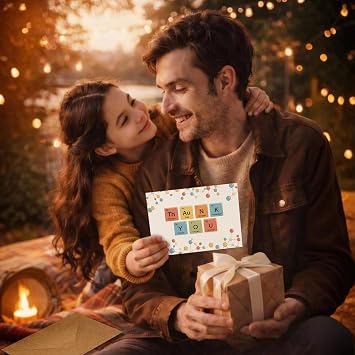 Funny Thank You Card Chemistry Pun Appreciation Greeting Gift