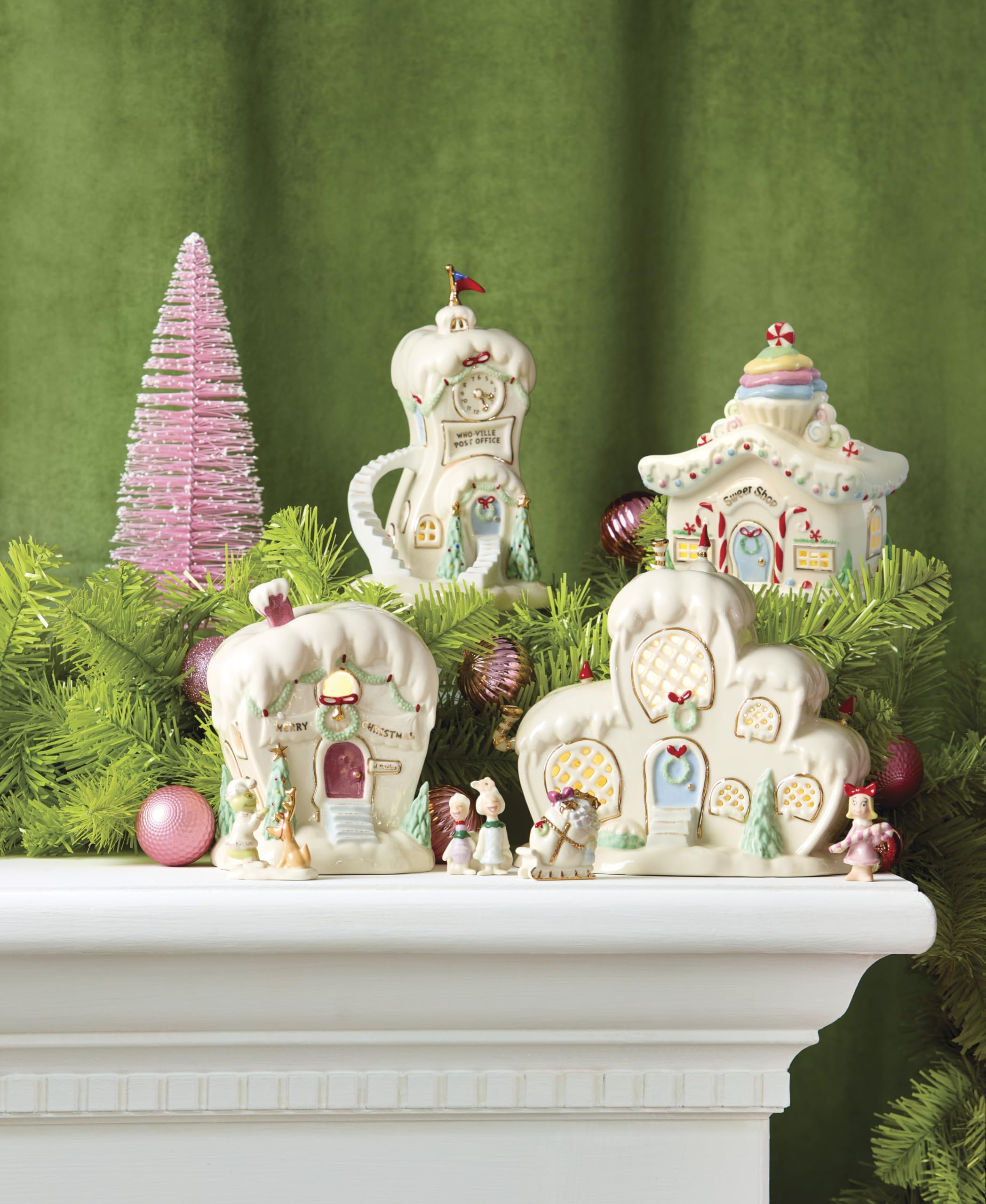 Amazon.com: Lenox 897730 Who-Ville Sweet Shop Light-Up Figurine