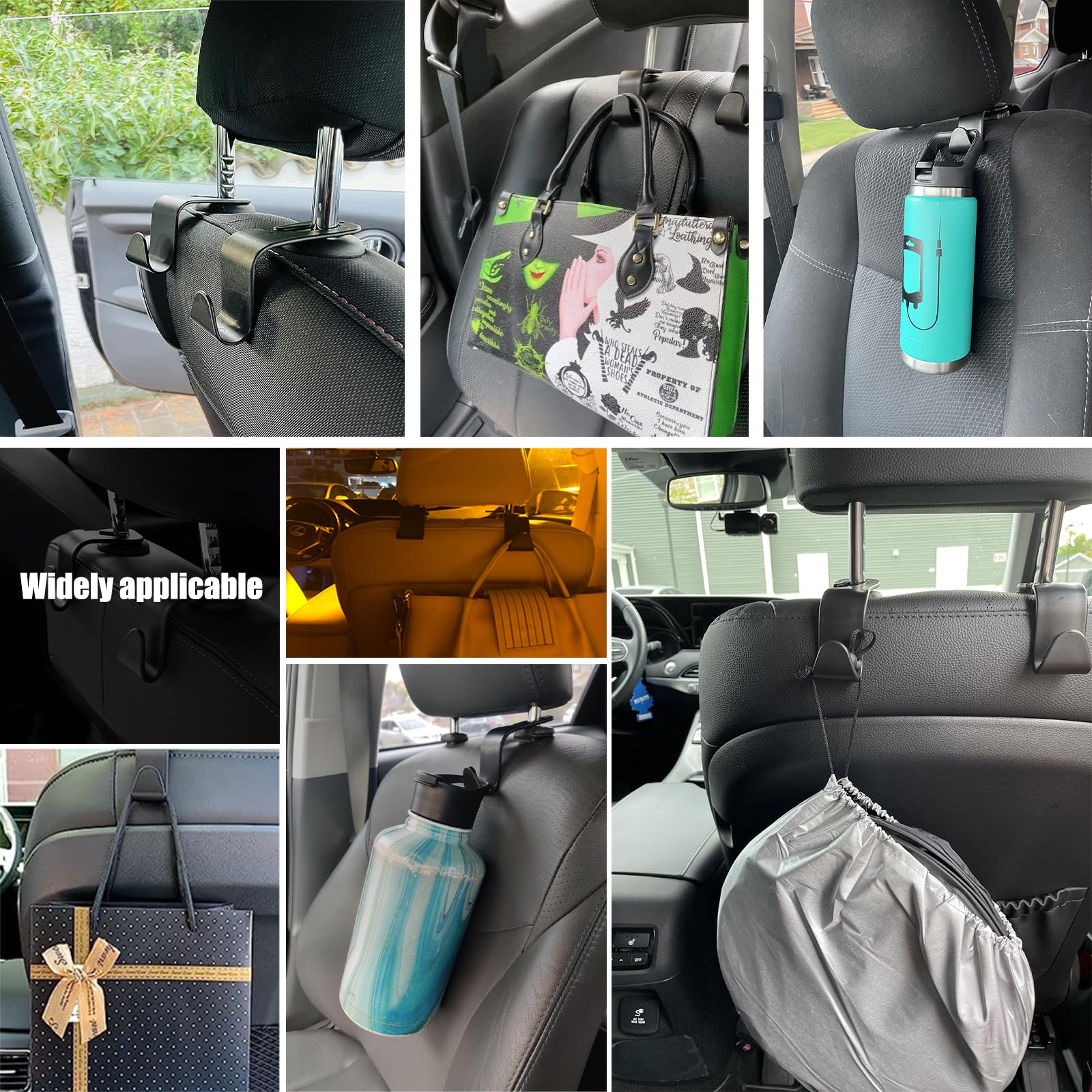 Ganci Per Auto Da Sedile - 2 Pezzi, Universali, Per Borse Della Spesa, Grigio - Foto 2