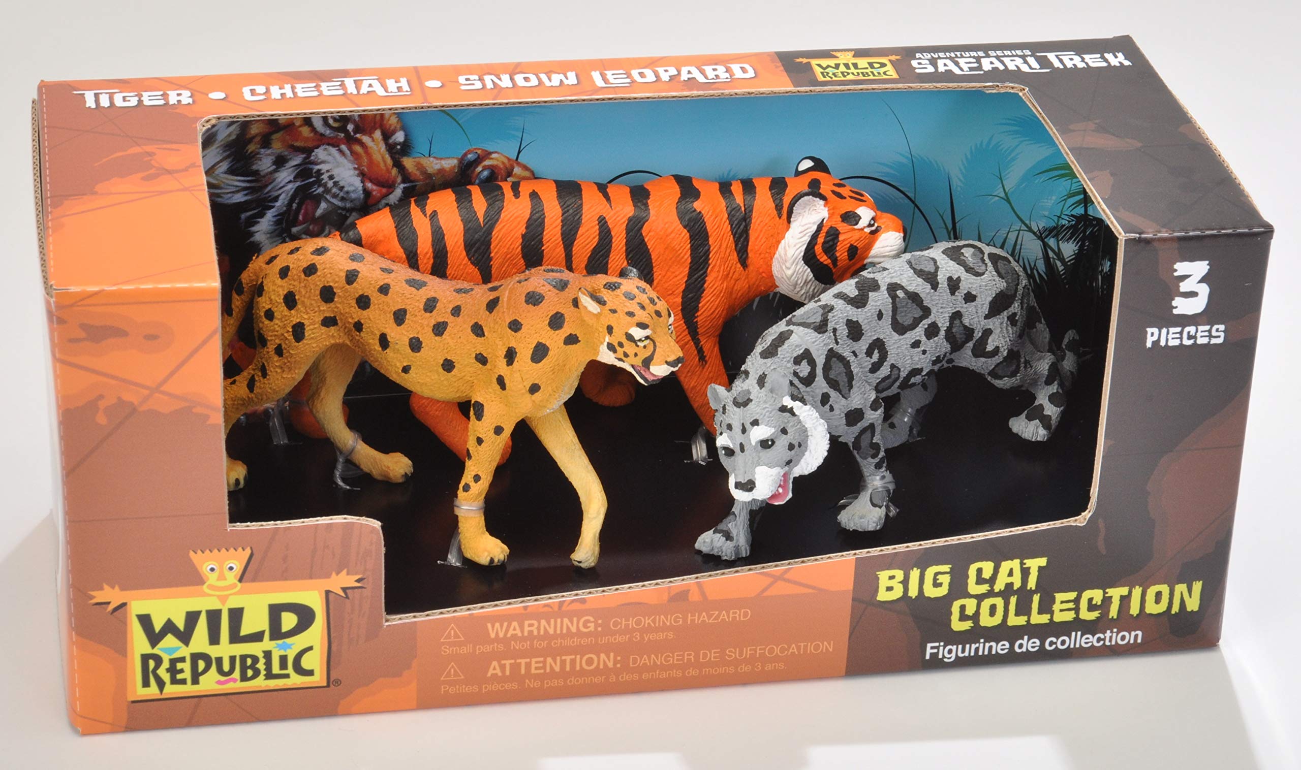 Wild Republic Adventure Triple Pack Big Cats Playset : Amazon.sg: Toys