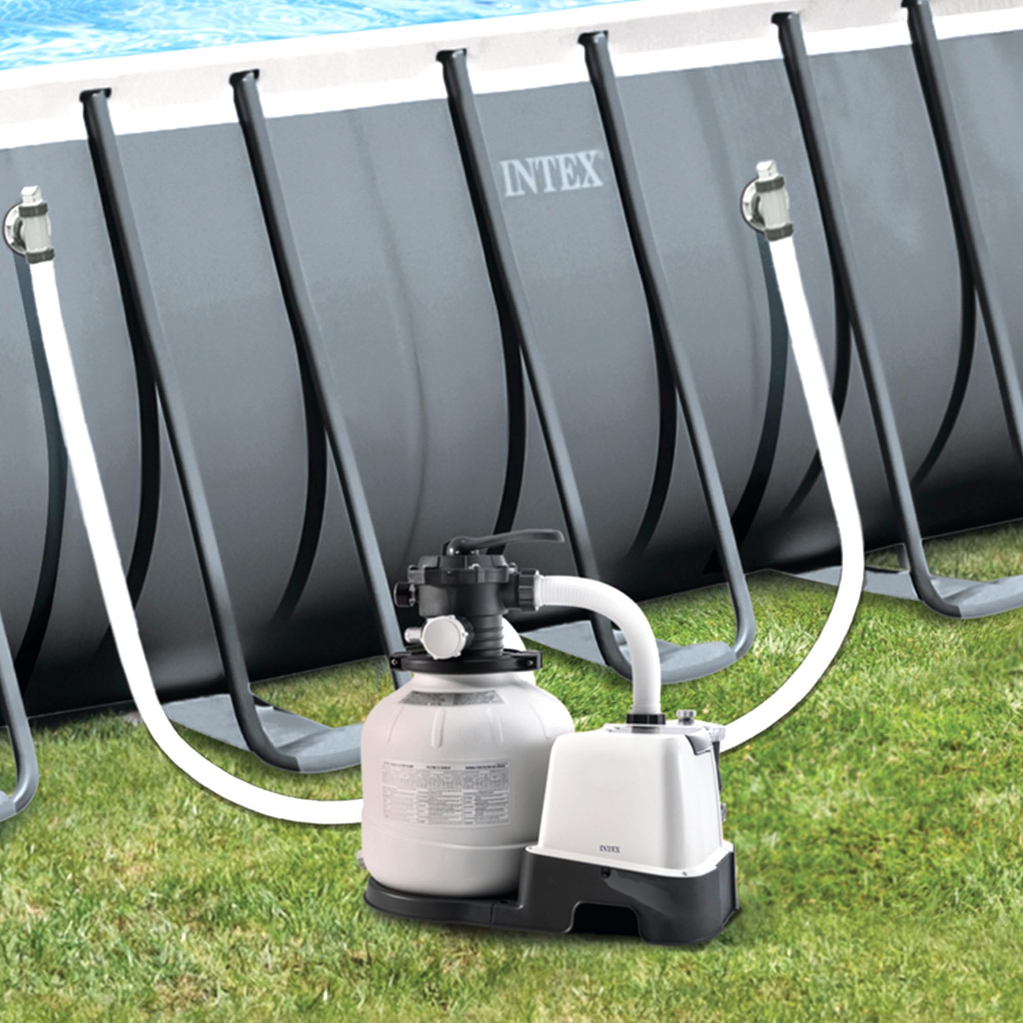 Intex 26680 - Sistema combinado depuradora arena y clorador salino ECO 11 g/h