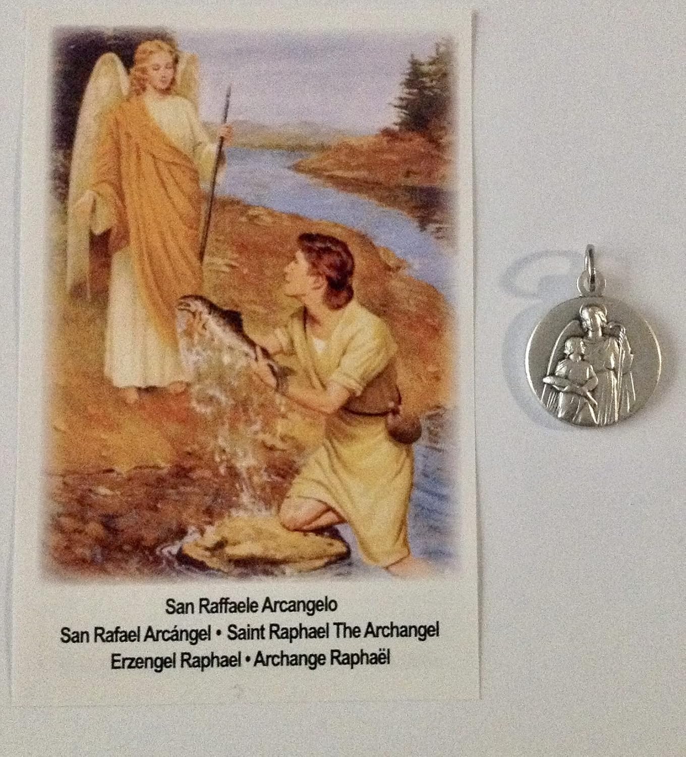 I G J SAINT RAPHAEL THE ARCHANGEL MEDAL - THE PATRON SAINTS MEDALS - 100% MADE IN ITALY - Image 6