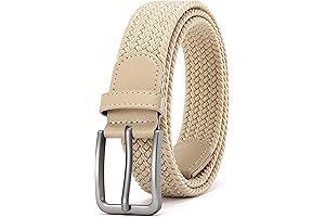 Braided Stretch Belt for Men | Refined Casual Elastic Woven Belt